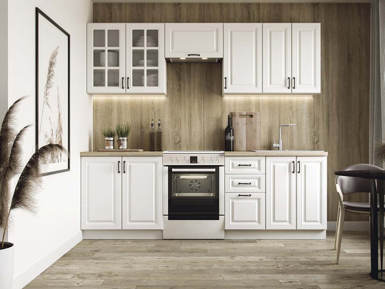 Virtuves komplekts Houston 1877 (Balts)