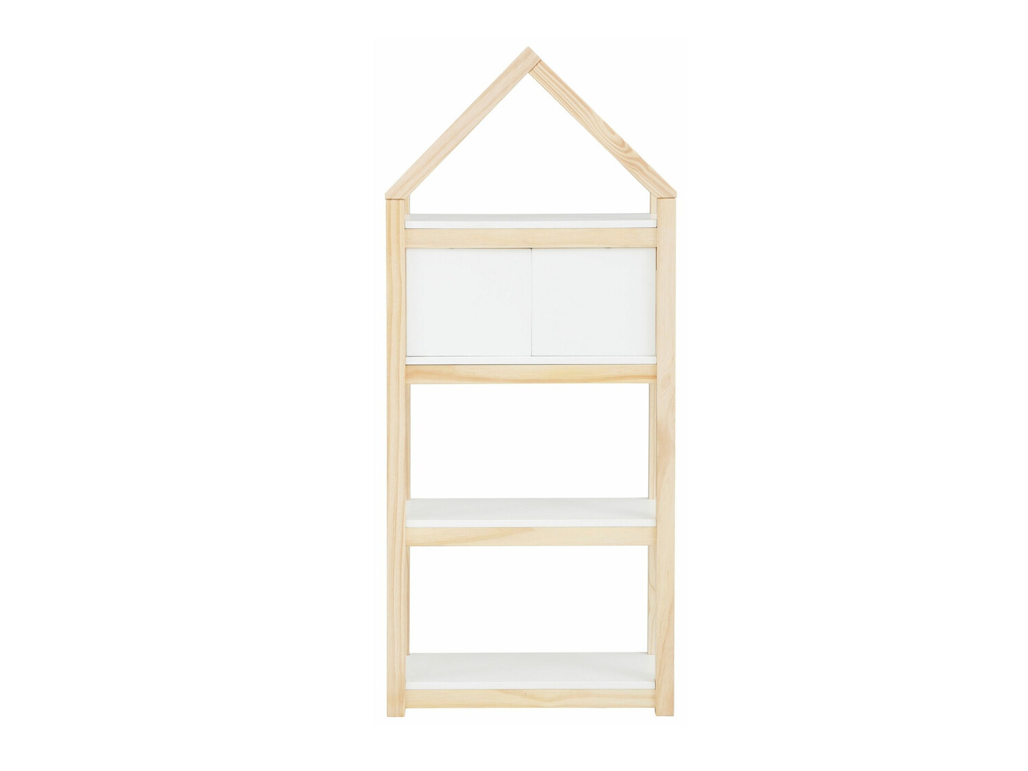 Стеллаж Fenmele 106 (Белый + Светлое дерево)