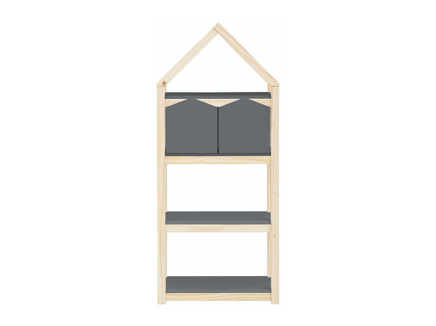 Стеллаж Fenmele 106 (Серый + Светлое дерево)