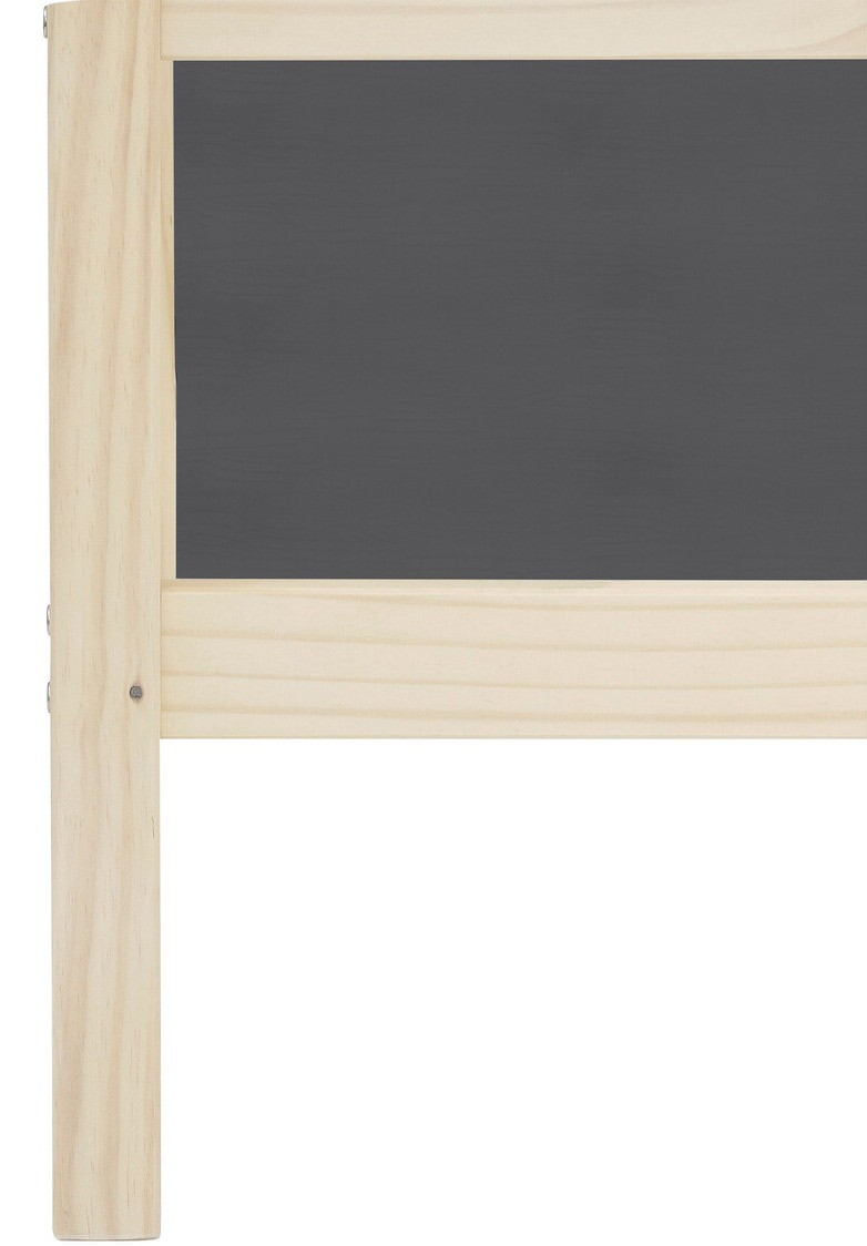 Высокая кровать Fenmele 103 (Серый + Светлое дерево)