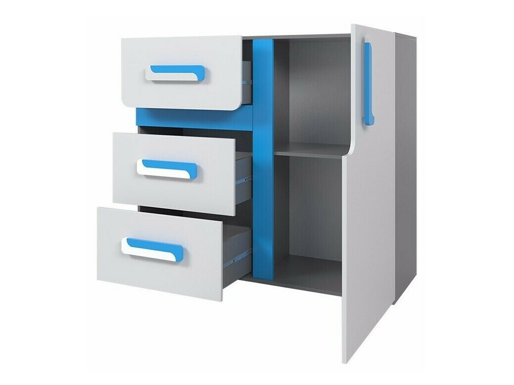 Kumode Levtala 108 (Gaišs ozols + Balts)