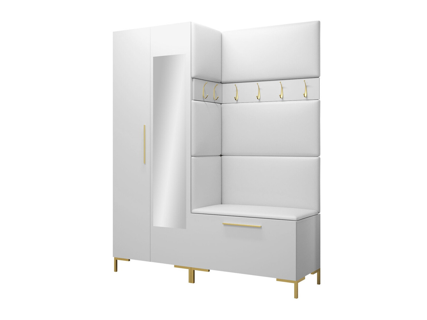 Прихожая Tivsoa 107 (Экокожа кожа Soft 017)