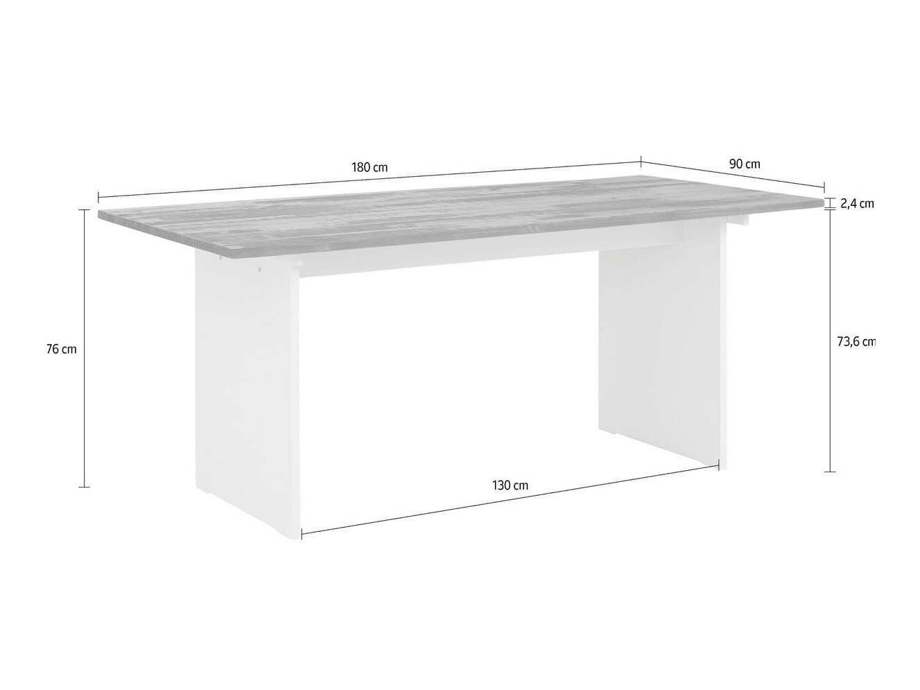 Galds Denton 215 (Brūns + Balts)