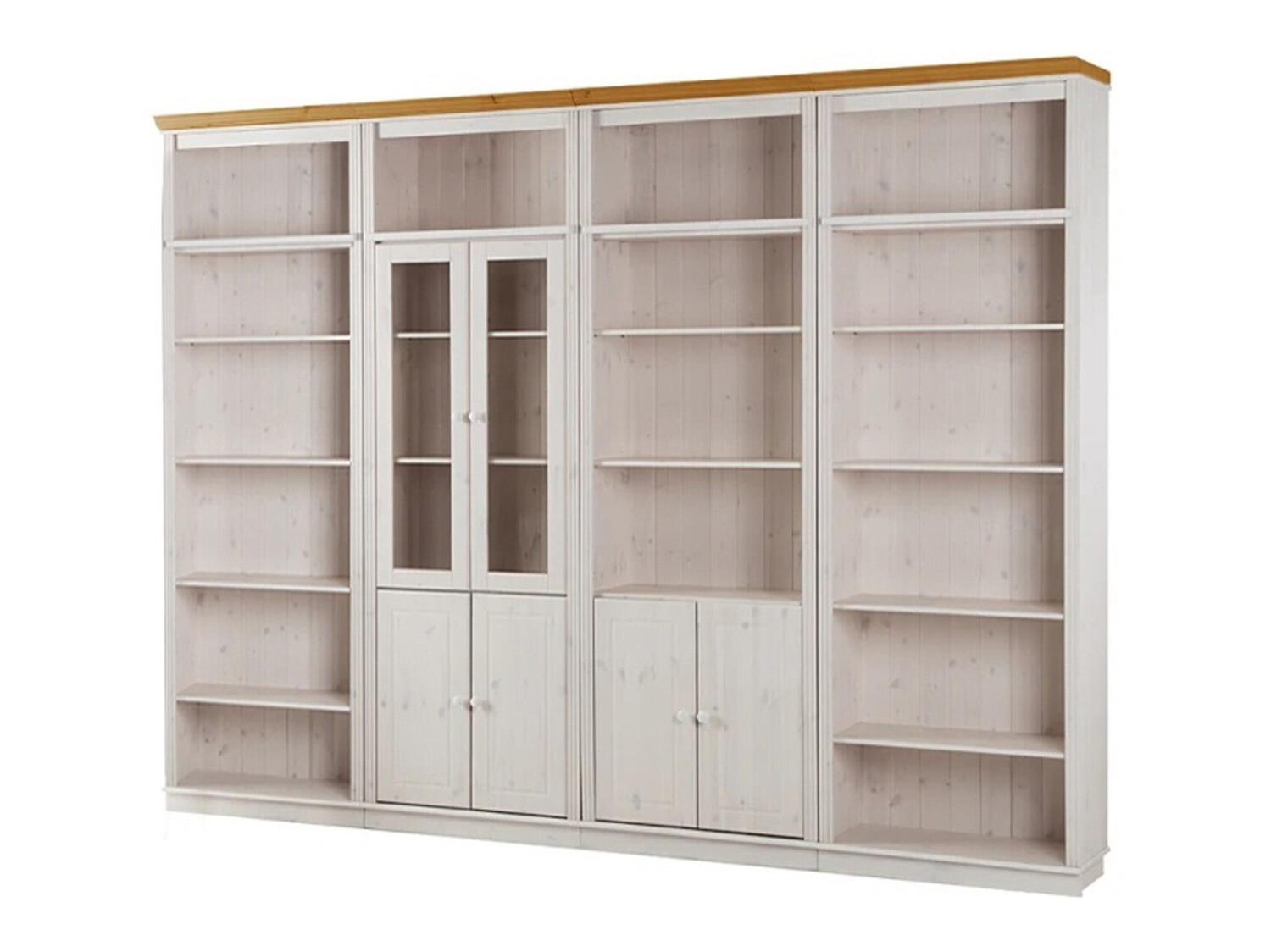 Plauktu komplekts Saltoro 112 (Balts + Medus ozols)