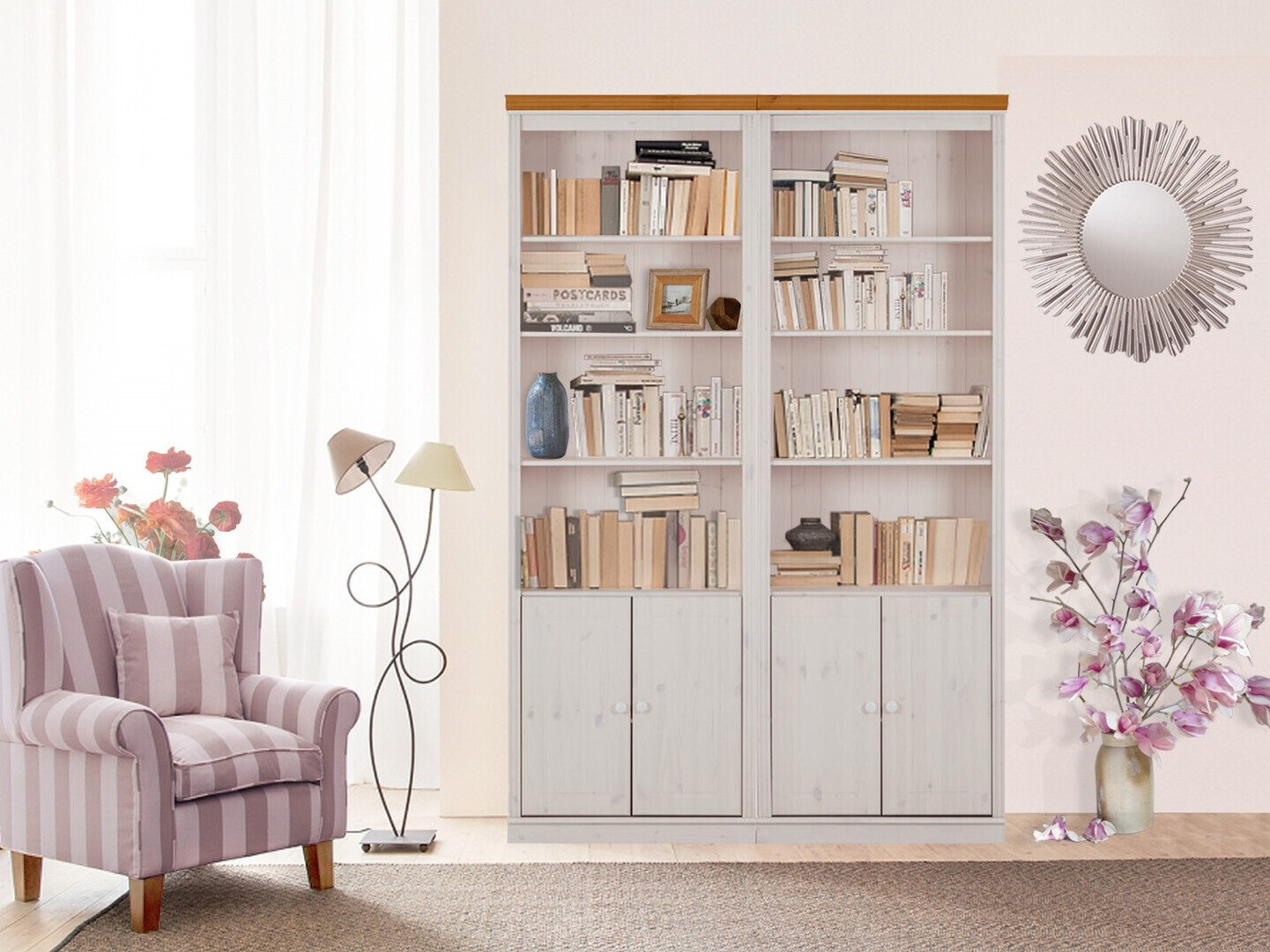 Plauktu komplekts Saltoro 115 (Balts + Medus ozols)