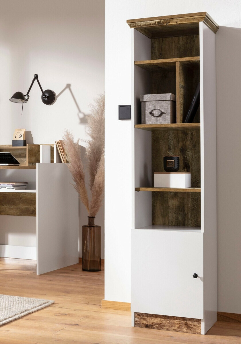 Стеллаж Felmave 105 (Белый + Дуб)