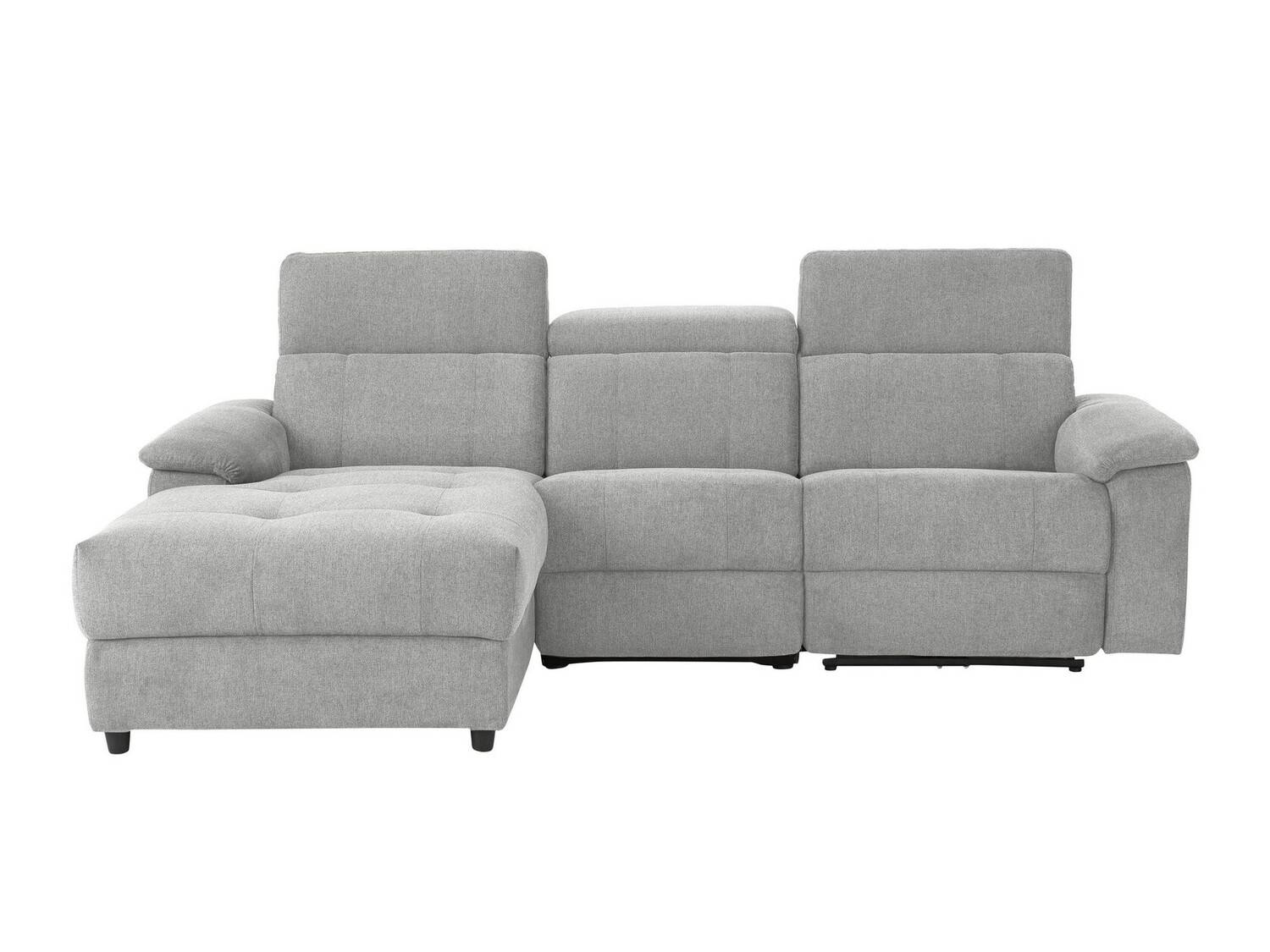 Stūra dīvāns reglaineris Denton 1502 (Gaiši pelēks)