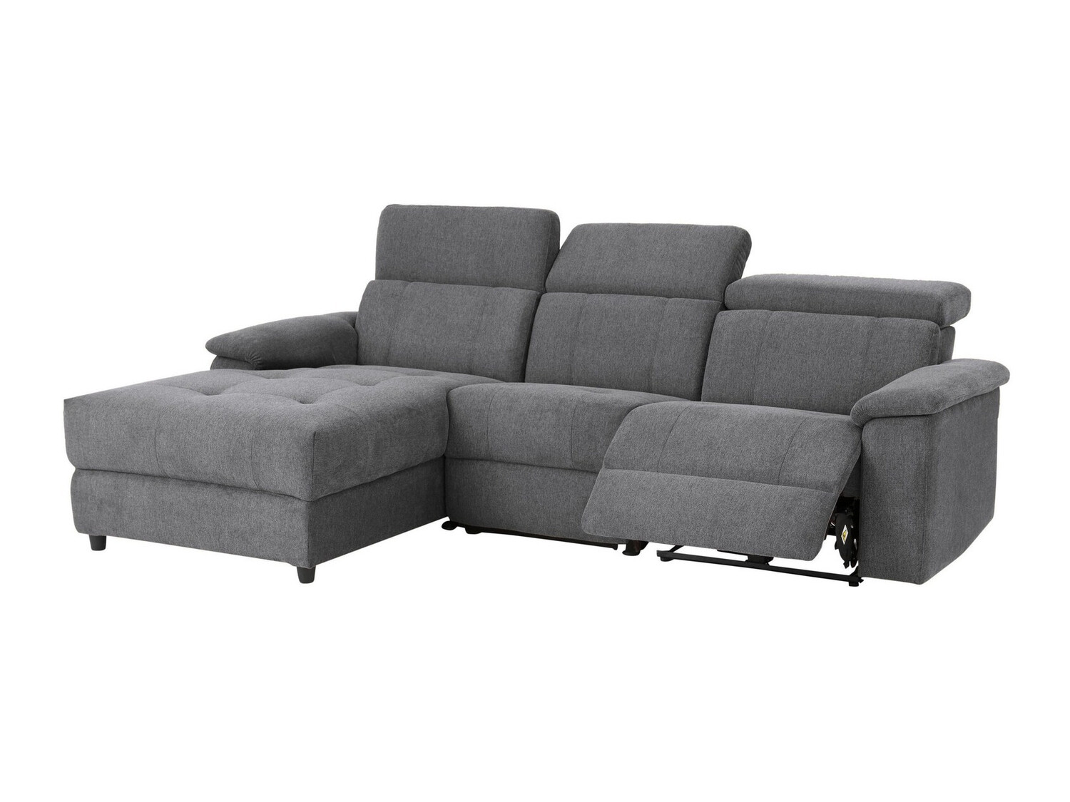 Угловой диван реклайнер Denton 1503 (Антрацит)