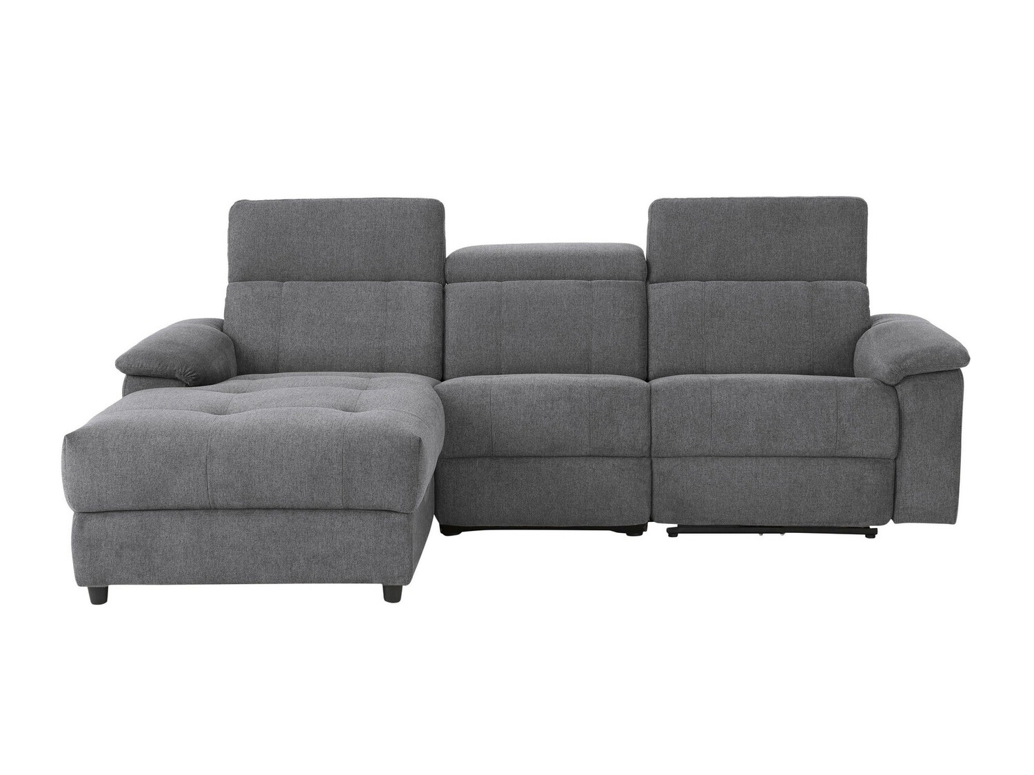 Угловой диван реклайнер Denton 1503 (Антрацит)