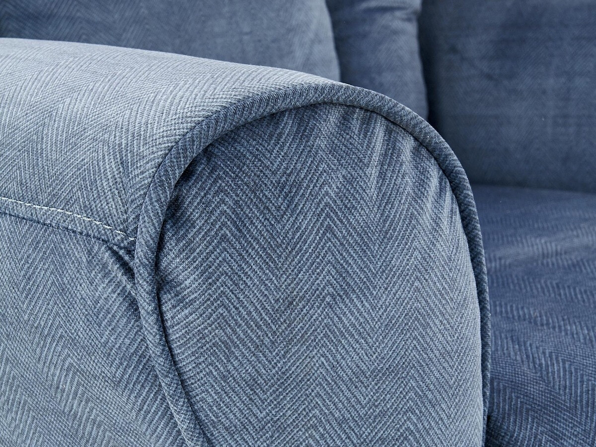 Кресло реглайнер Houston 848 (Синий + Бук)