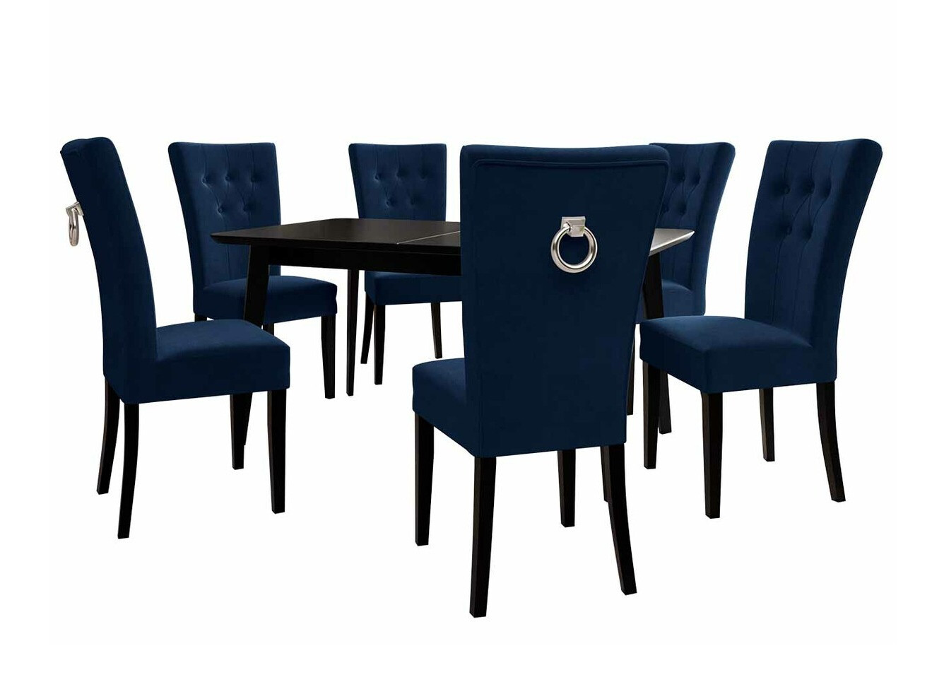 Обеденный гарнитур Racine 144 (Белый + Magic Velvet 2216)