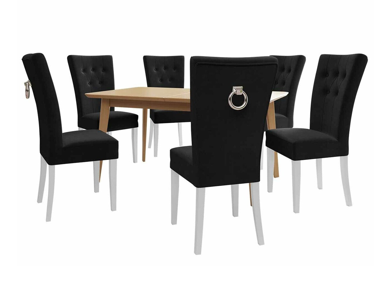 Обеденный гарнитур Racine 144 (Белый + Magic Velvet 2219)