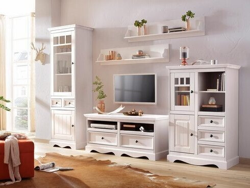 Piekaramo plauktu komplekts Fentivo 106 (Balts)