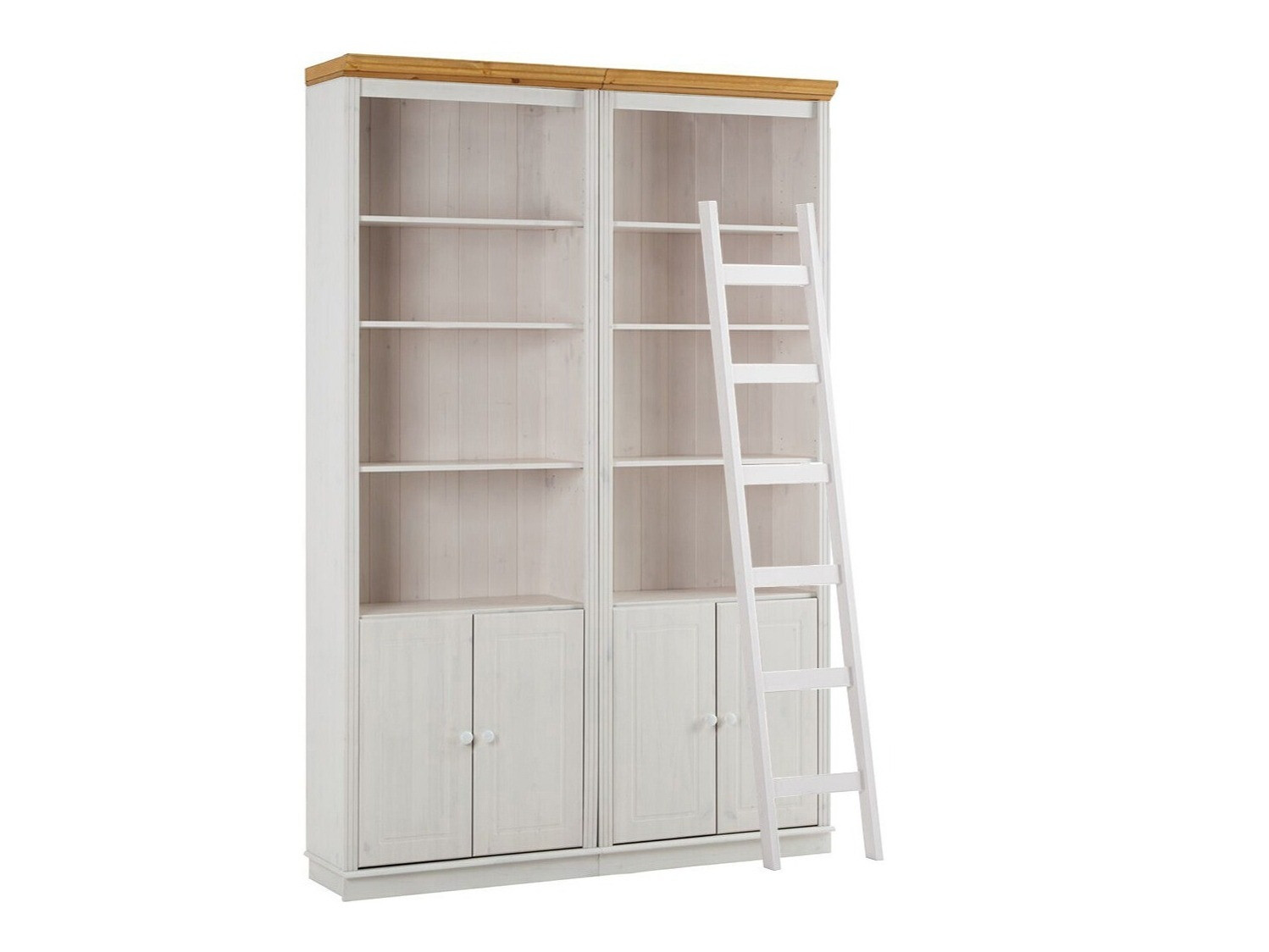 Plauktu komplekts Saltoro 118 (Balts + Medus ozols)