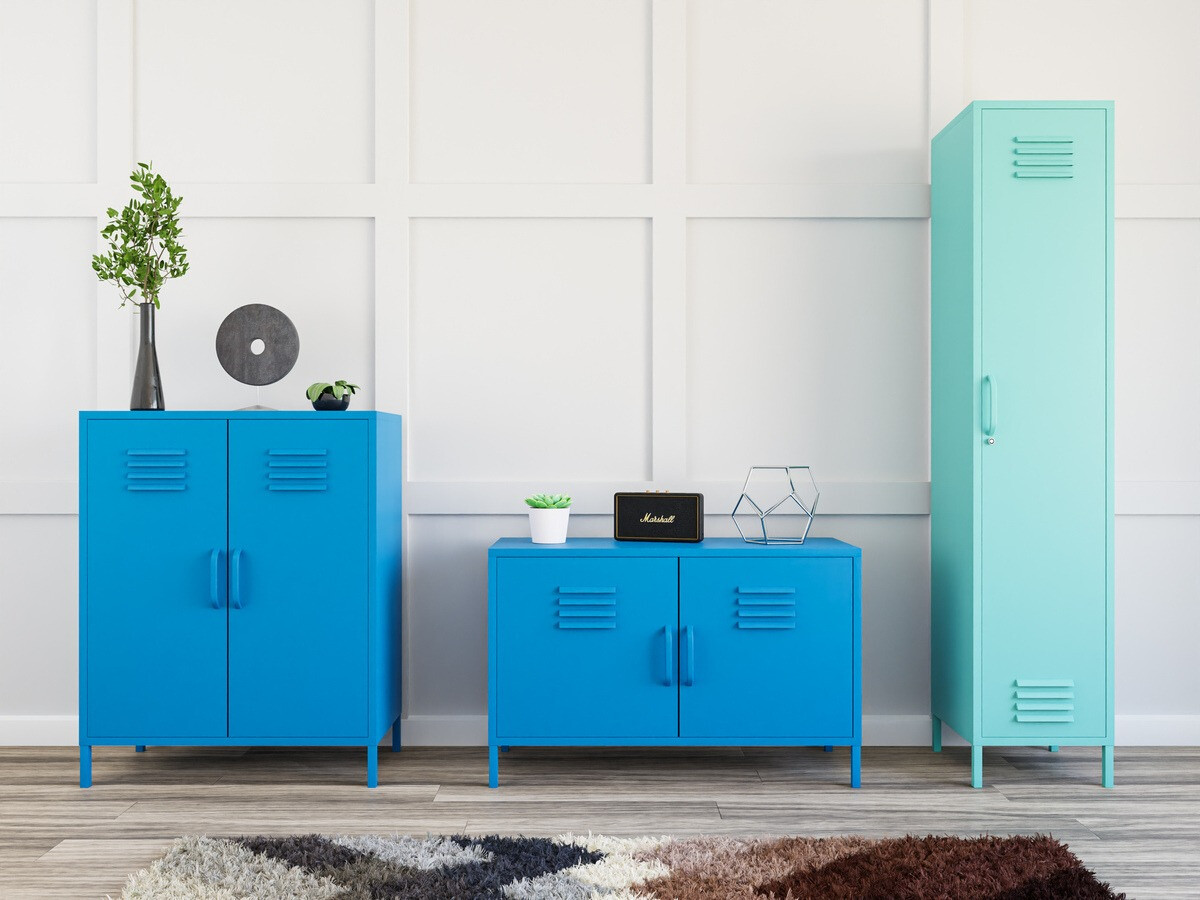 Мебельный гарнитур Sersoni 100 (Синий + Бирюзовый)