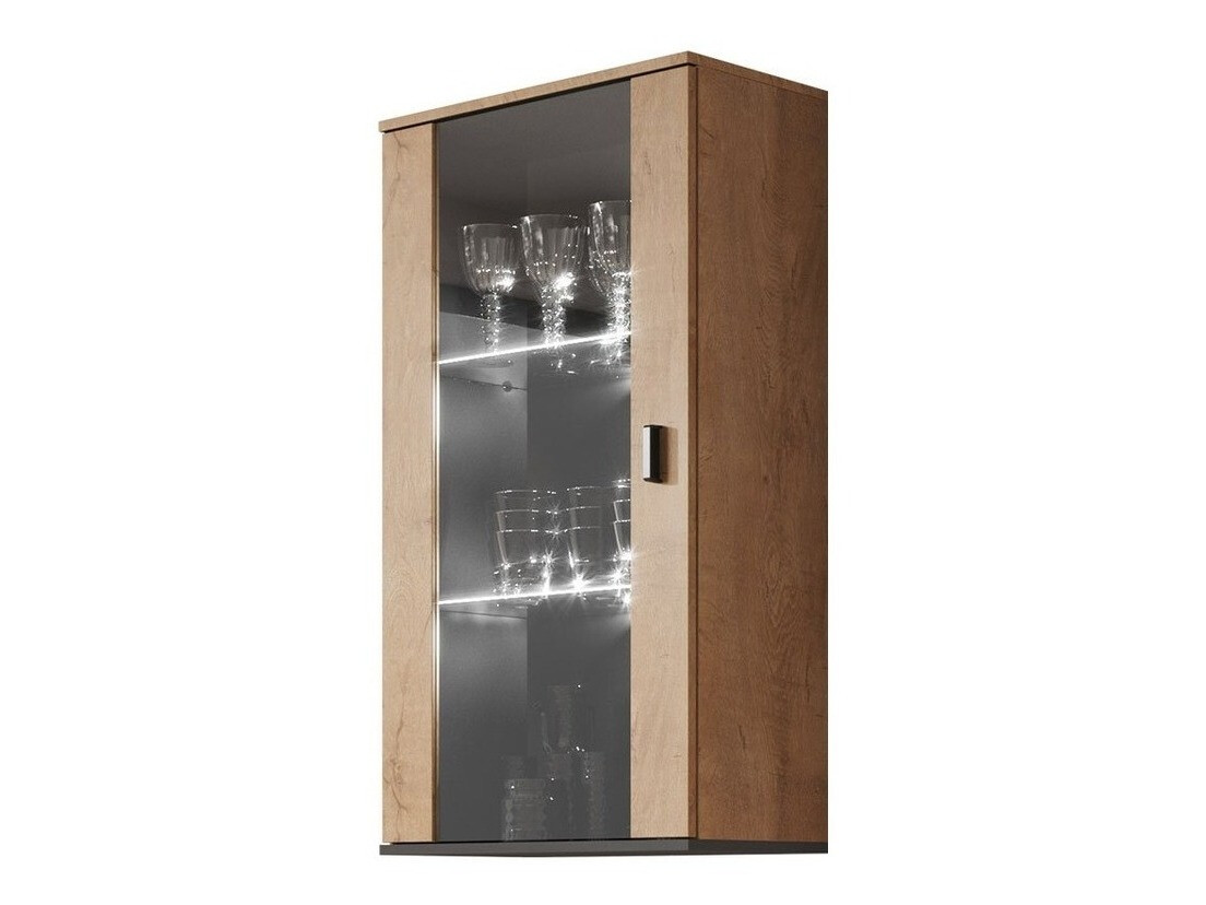 Настенные шкафы Tornola 103 (Дуб лефкас + Чёрный)