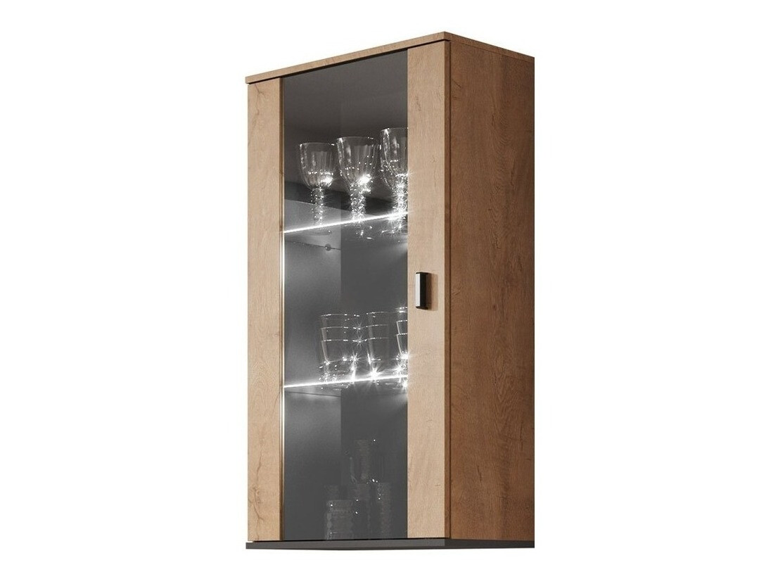 Настенные шкафы Tornola 103 (Дуб лефкас + Чёрный)