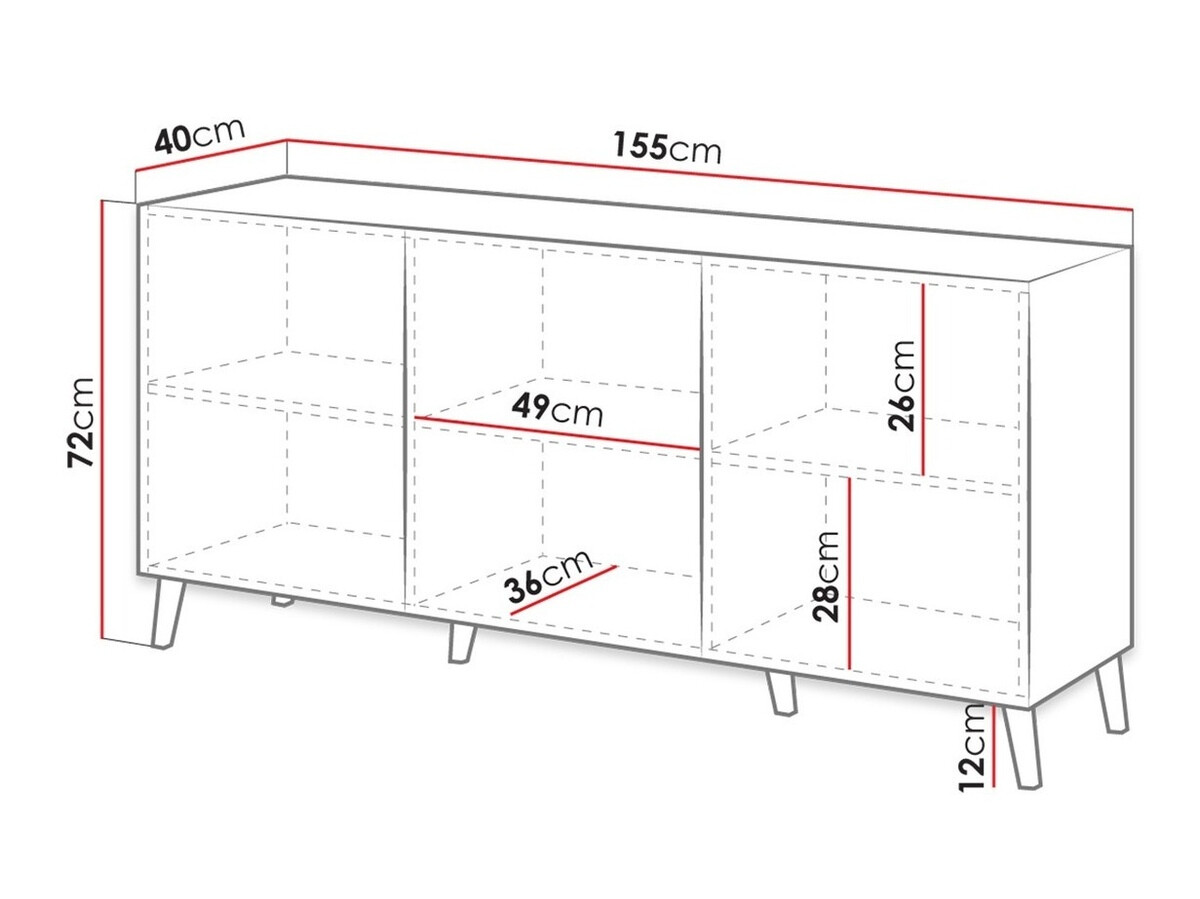 Skapis Charlotte 140 (Tumši rozā)