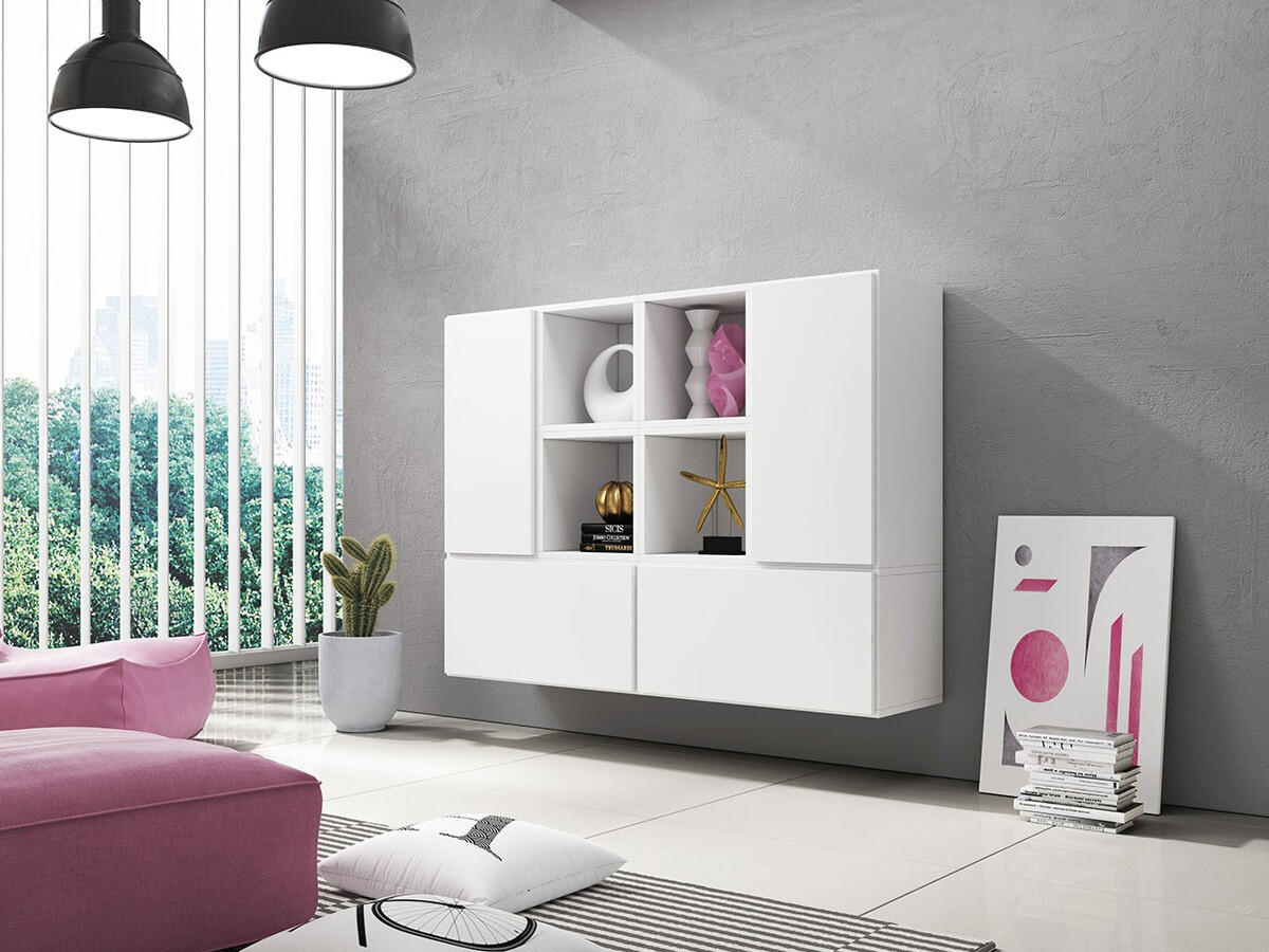 Skapīšu komplekts Corbele 124 (Balts)