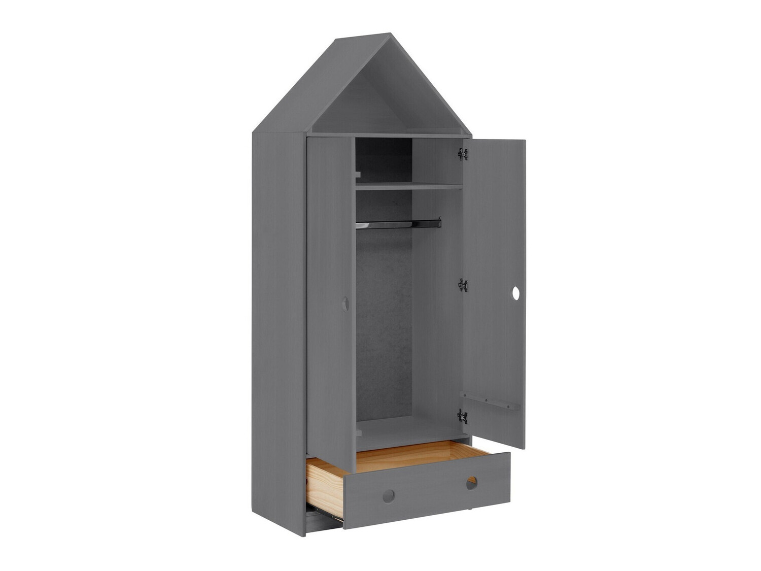 Bērnu istabas komplekts Ruvfiva 120 (Pelēks)