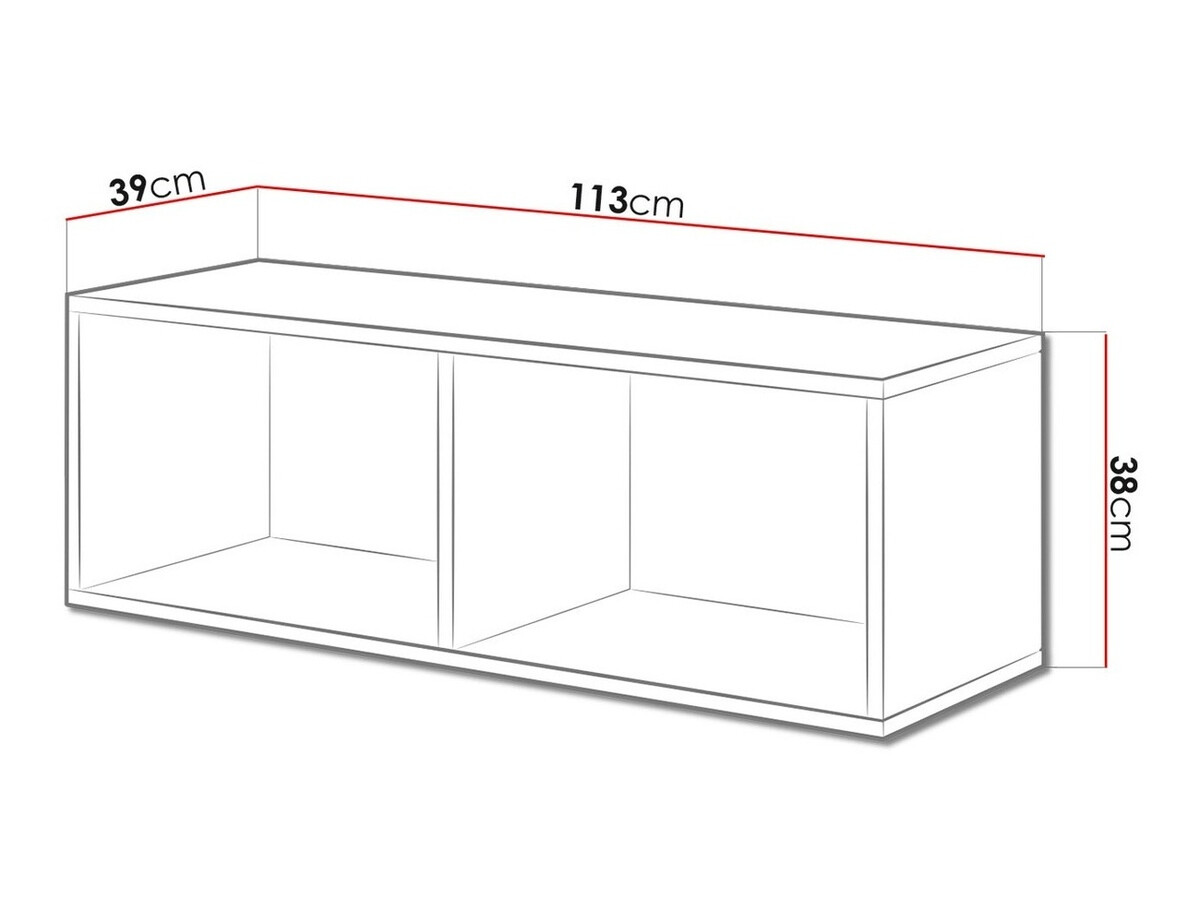 Настенная полка Corbele 101 (Антрацит)