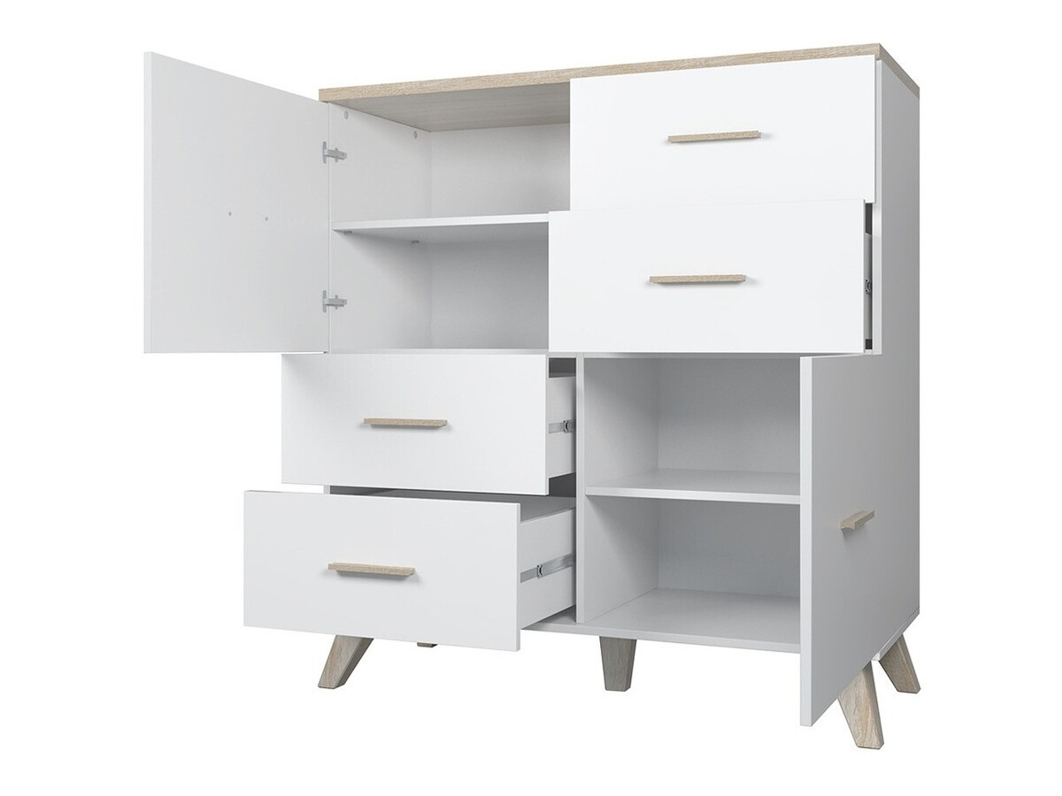 Kumode Larfloi 104 (Balts + Sonomas ozols)