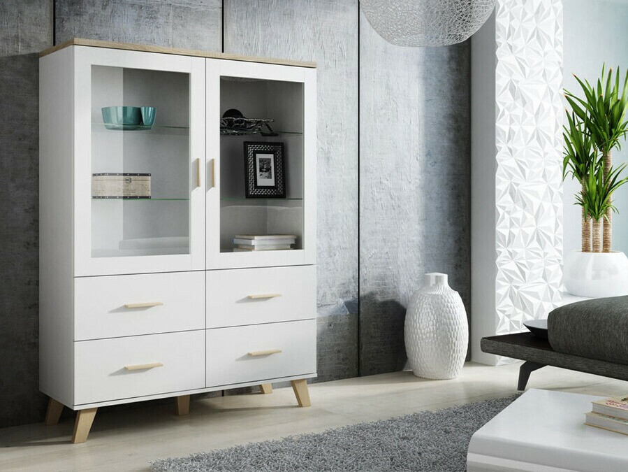 Plaukts Larfloi 110 (Balts + Sonomas ozols)