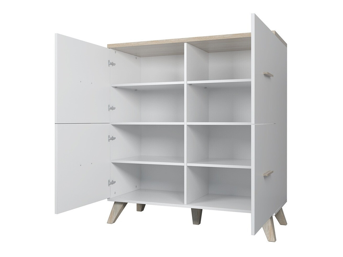 Шкафчик Larfloi 105 (Дуб вотан + Чёрный)