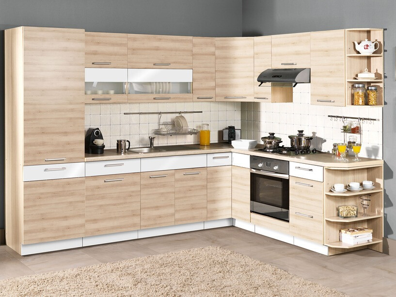 Moduļu skapis ar atvilktni un durvīm Mode Beech 109