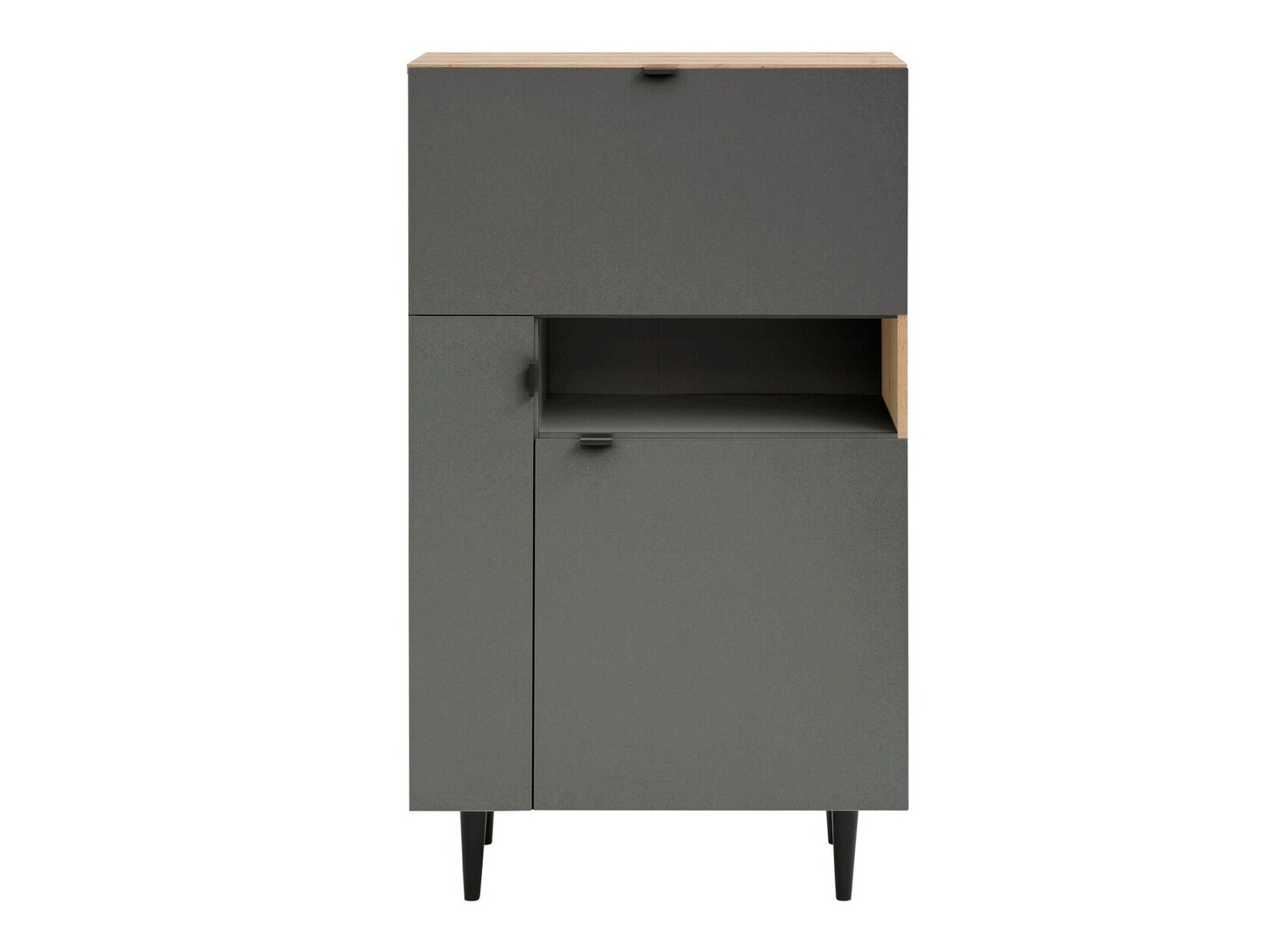 Шкафчик Denton 1436 (Серый + Artisan дуб)