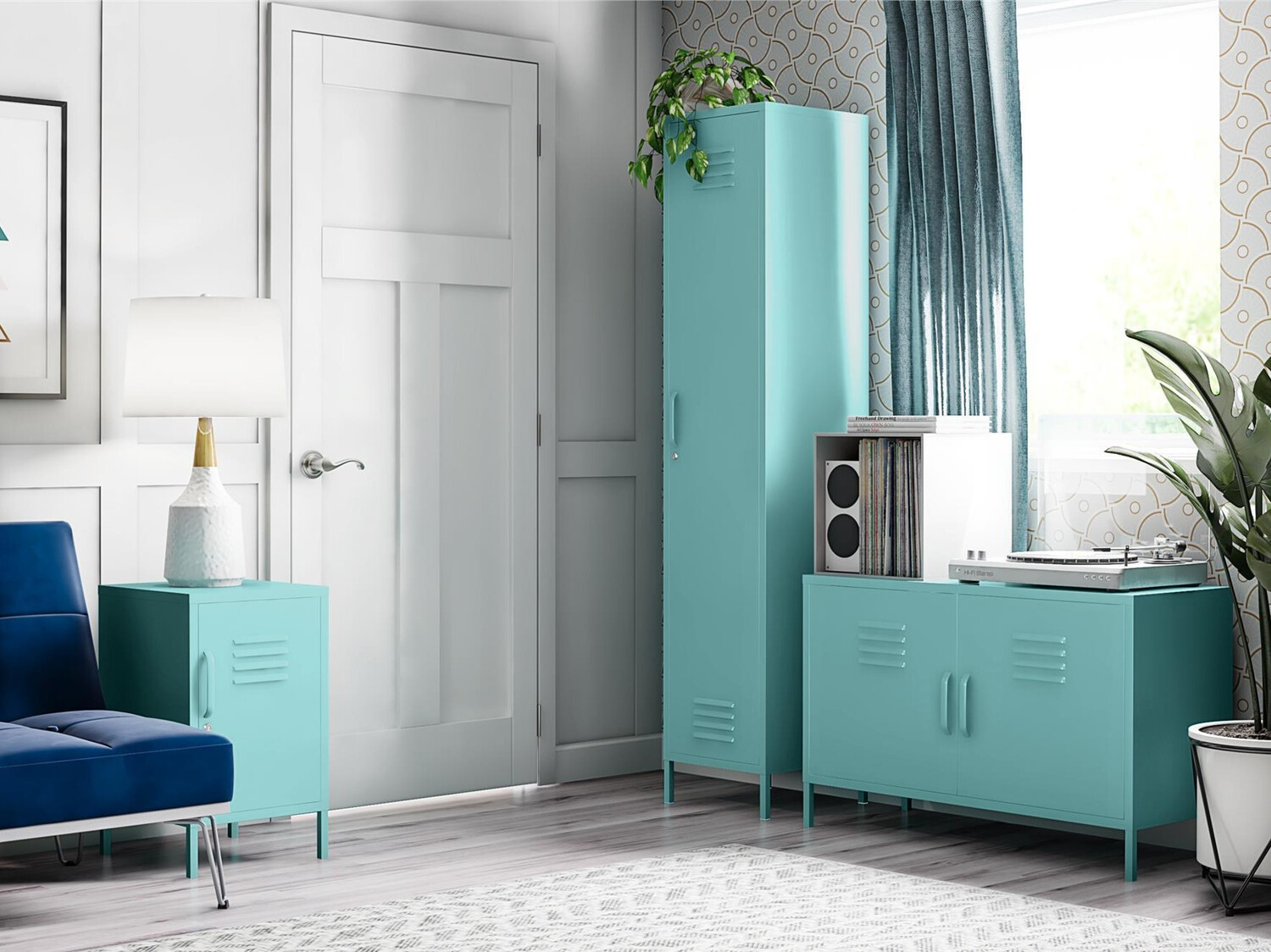 Шкафчик Novogratz Sersoni 102 (Бирюзовый)