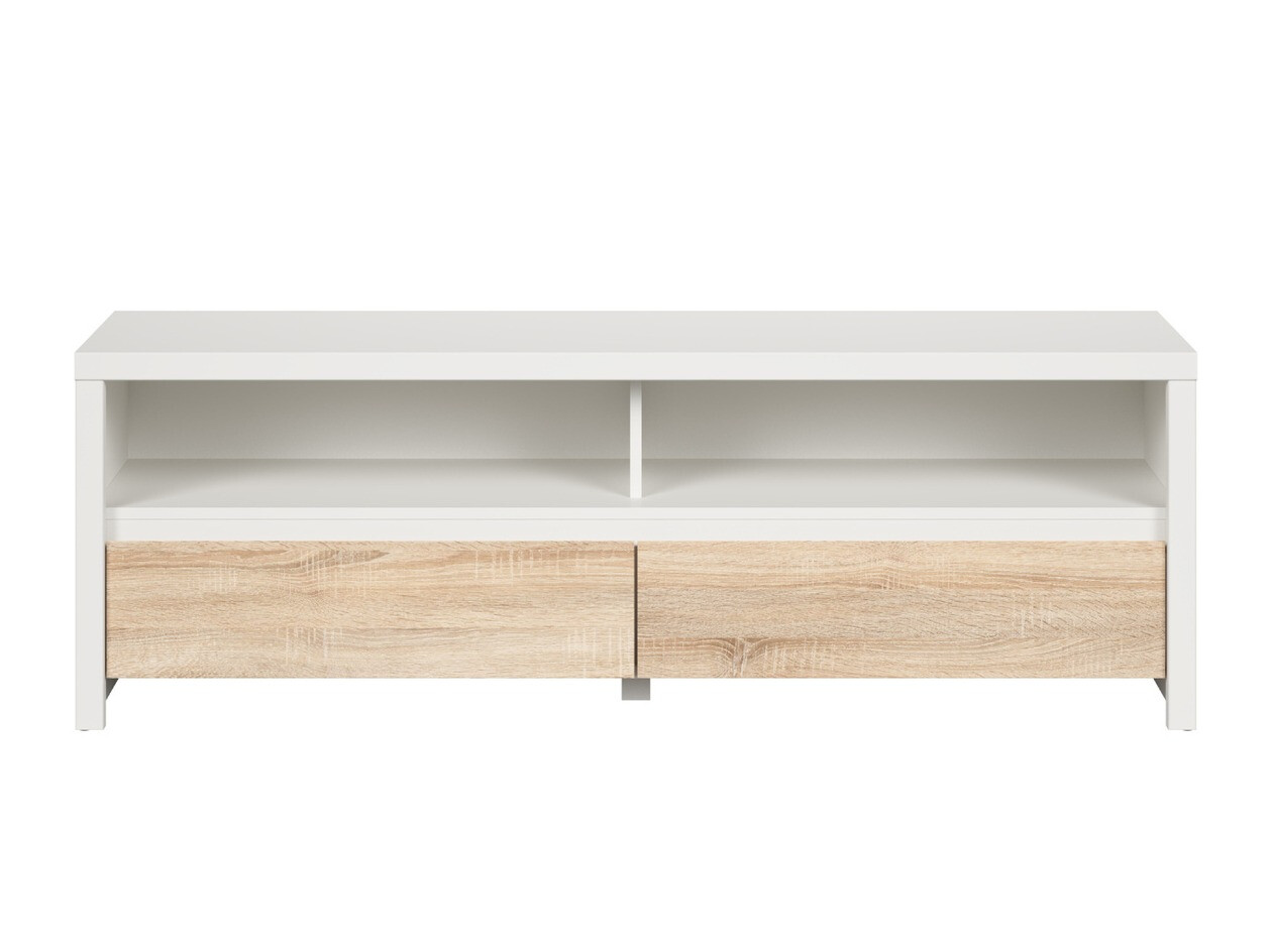 TV galds Nolroma 128 (Balts + Sonomas ozols)