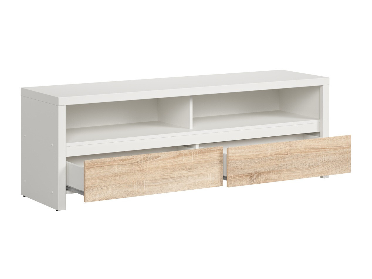 TV galds Nolroma 128 (Balts + Sonomas ozols)