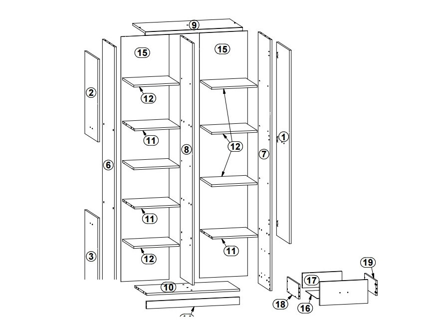 Стеллаж Odeveni 101