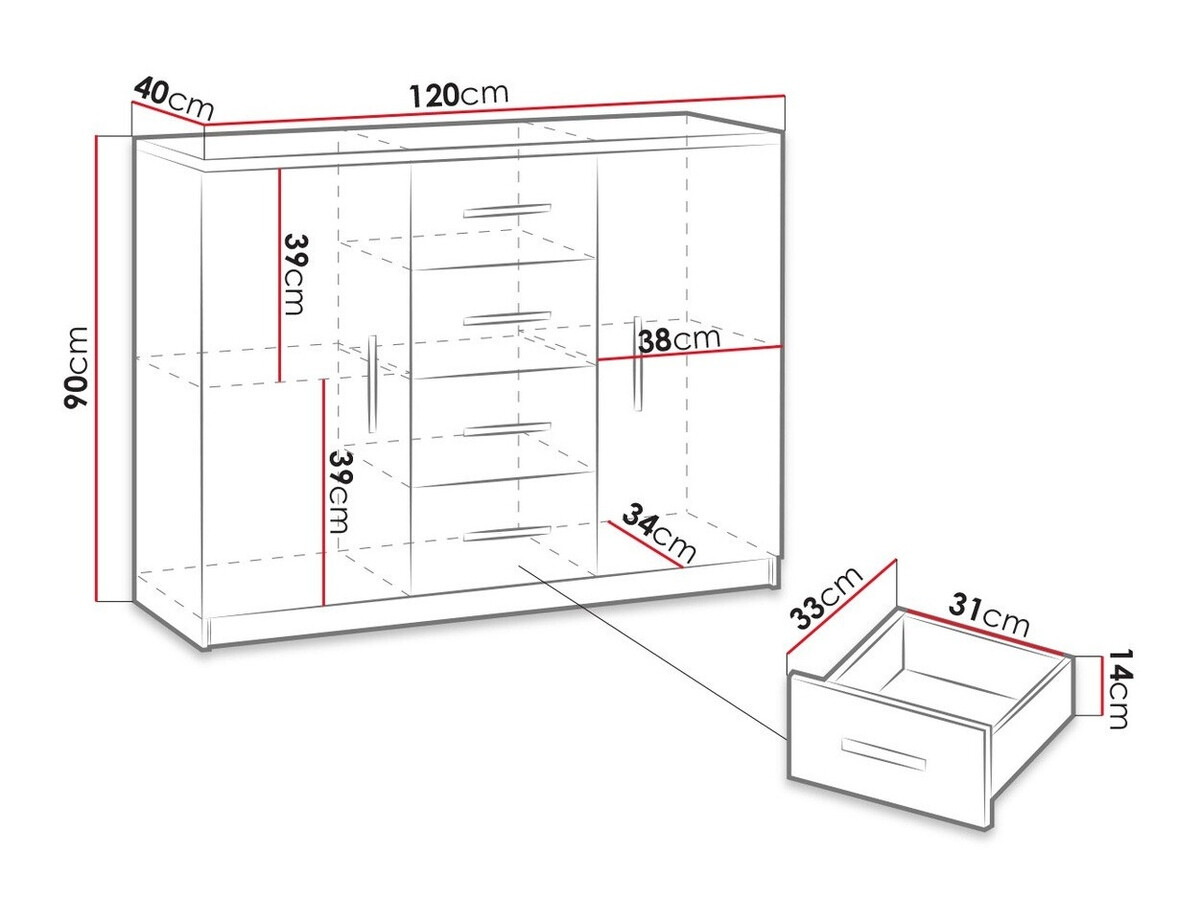Kumode Catromi 100 (Artisan ozols)