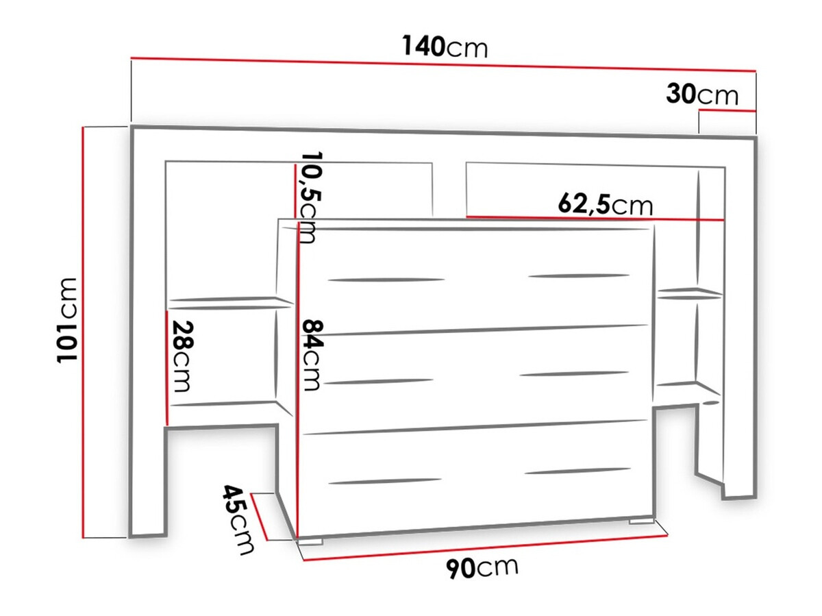 Kumode Nashville 108 (Balts + Glancēts balts)