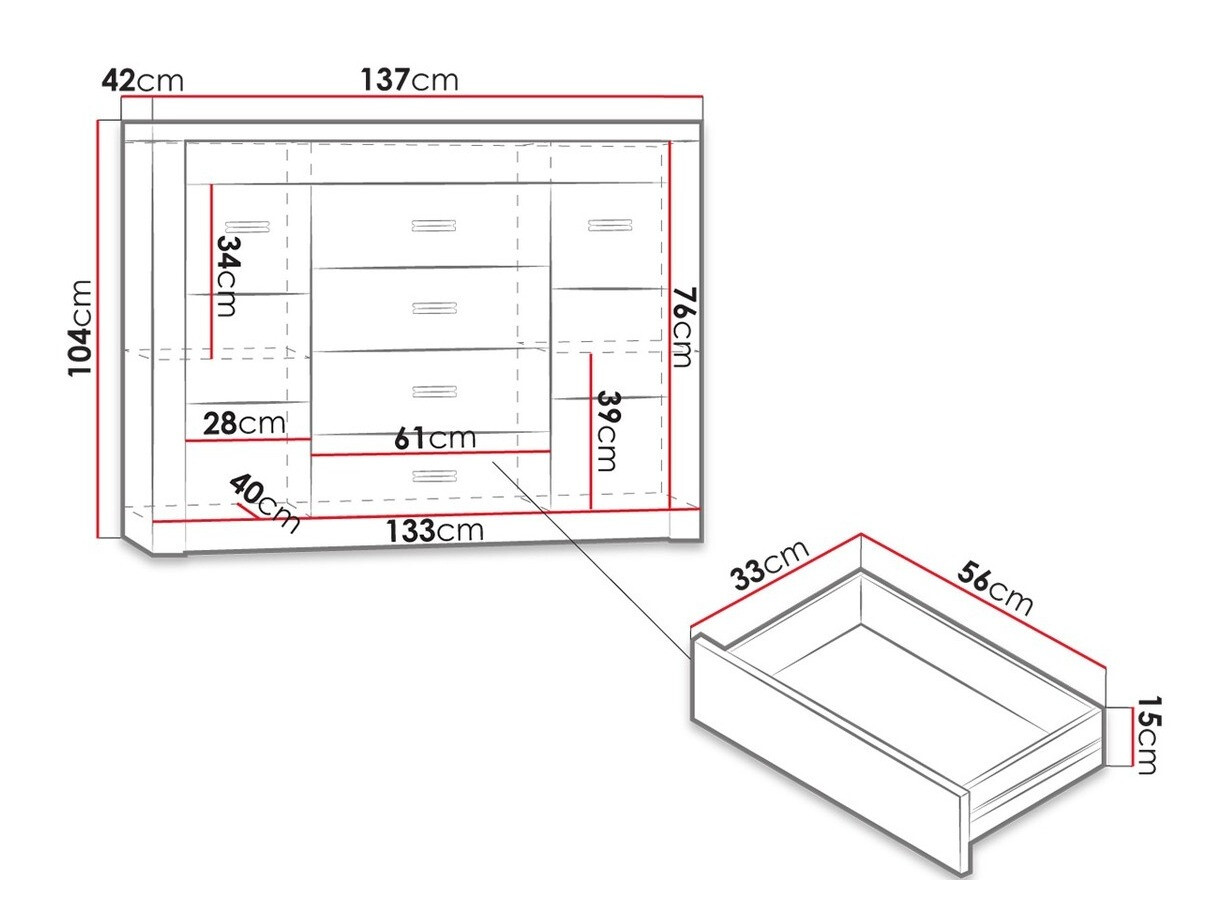 Kumode Serfeno 104 (Tumši pelni)