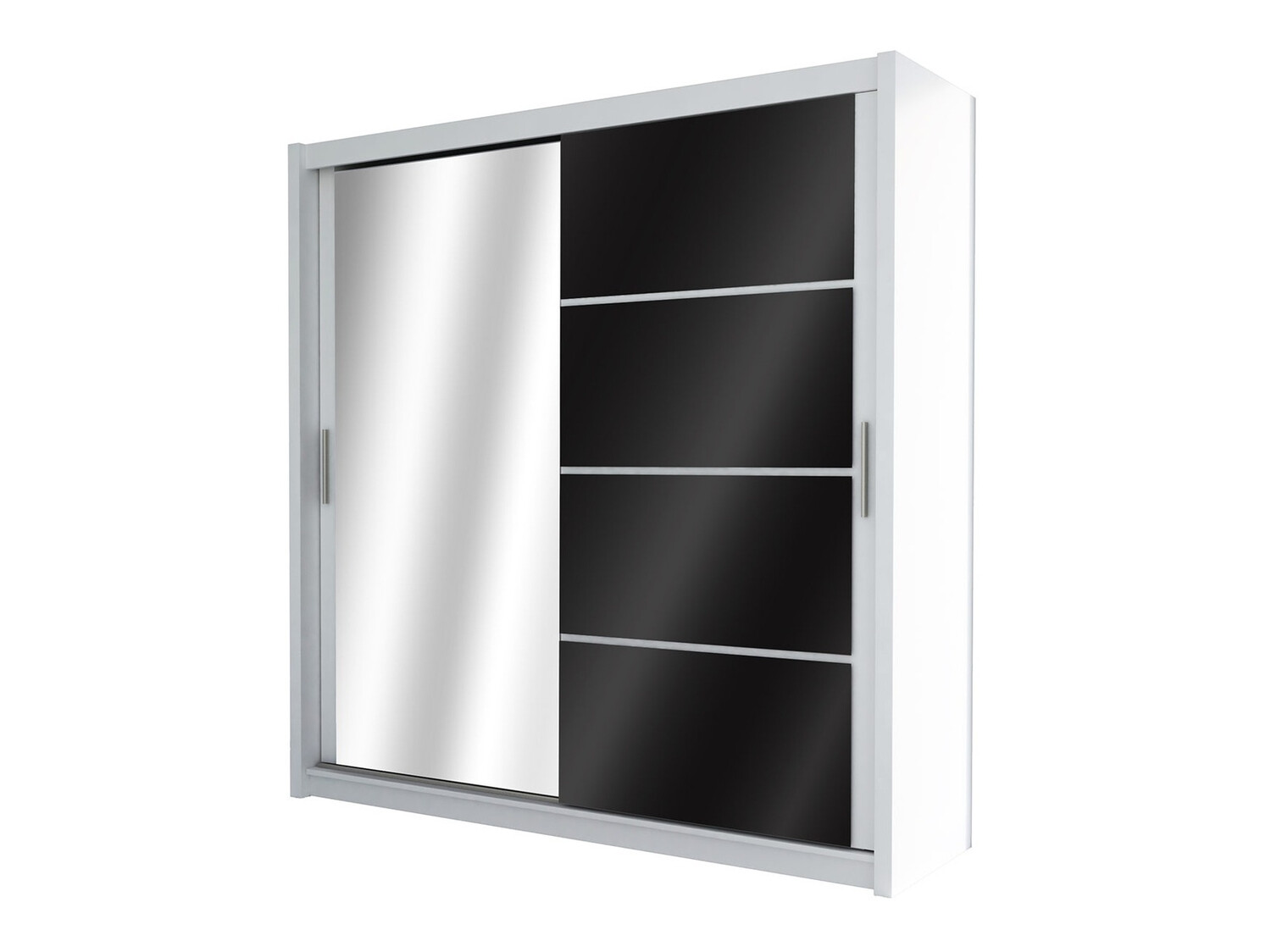 Шкаф Honolulu 111 (Белый + Глянцевый черный)