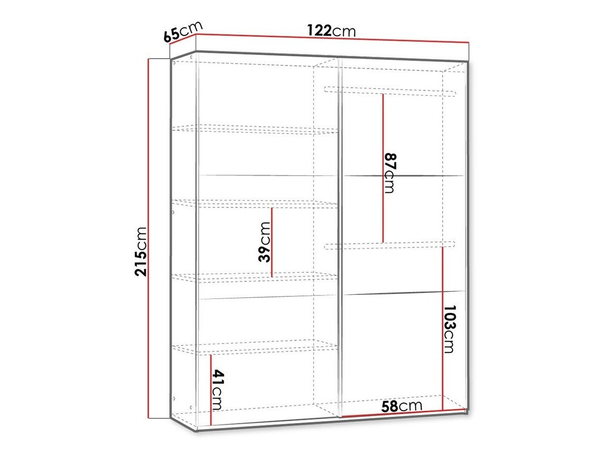Шкаф Honolulu 123 (Графит)