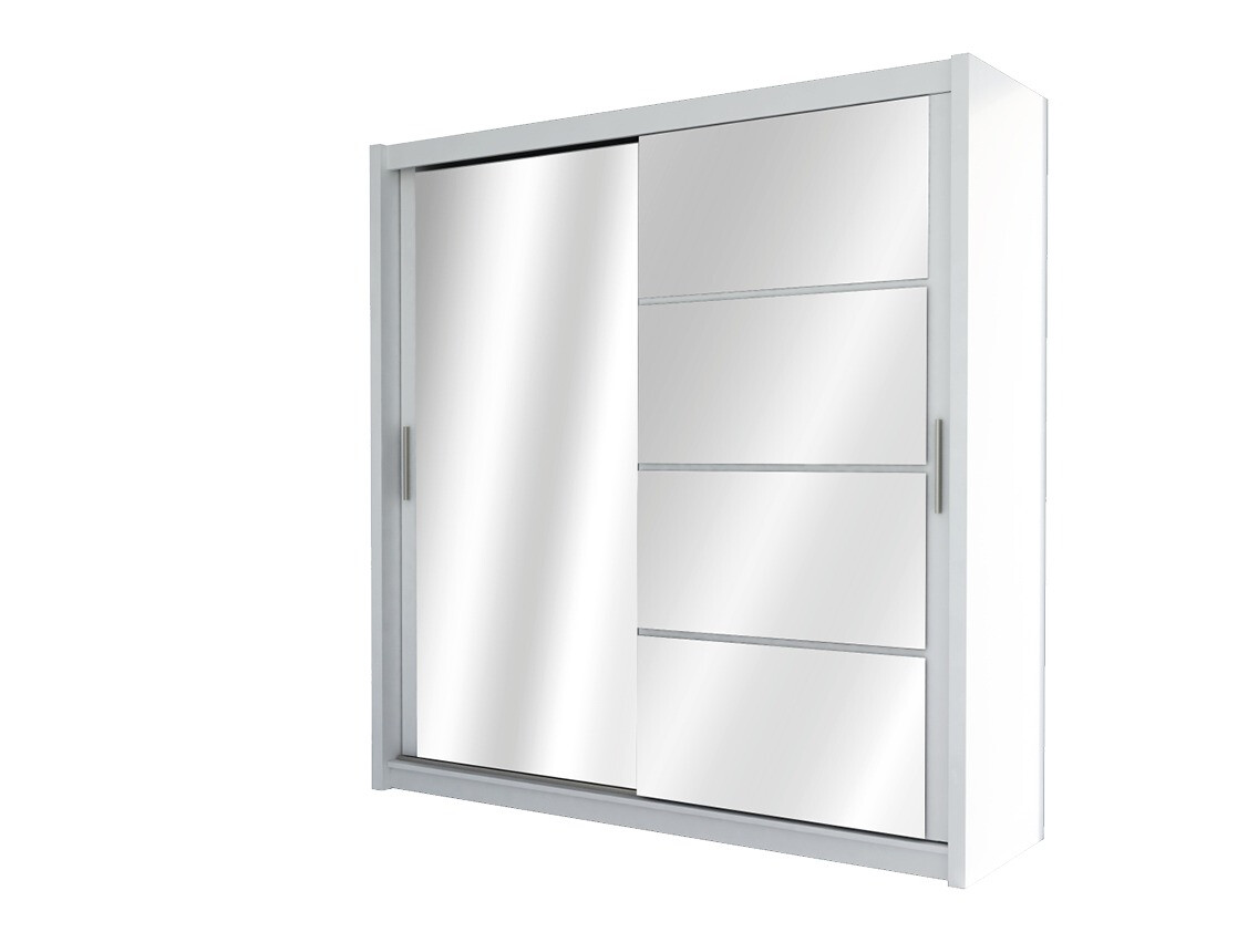 Skapis Honolulu 111 (Balts + Glancēts balts)