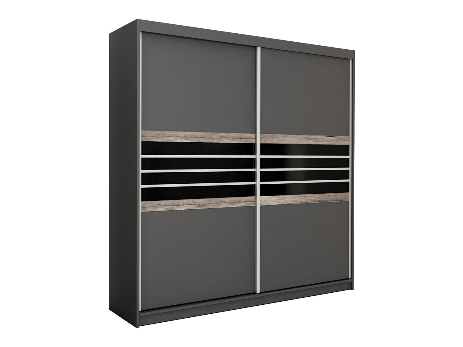 Skapis Honolulu 115 (Lava + Melns)