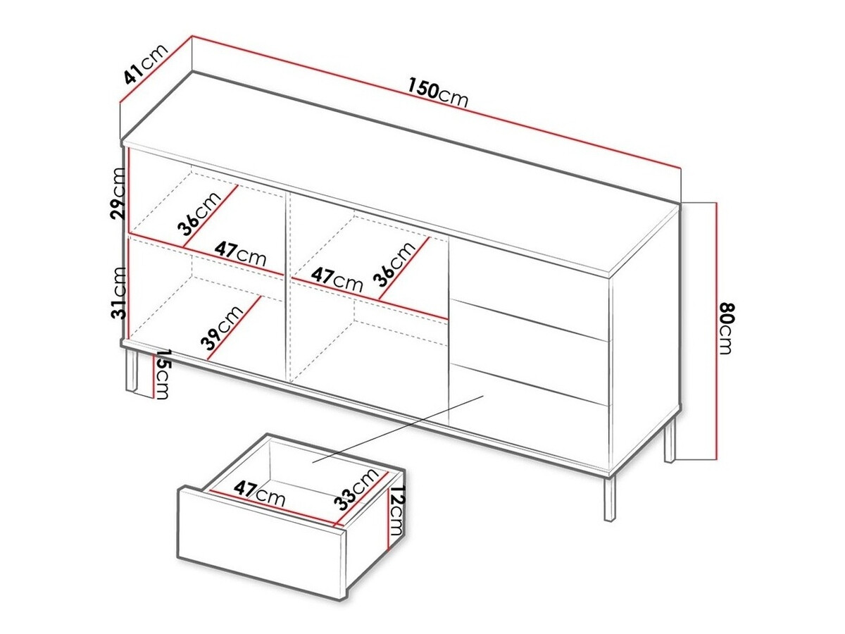 Kомод Lomsore 104 (Чёрный)