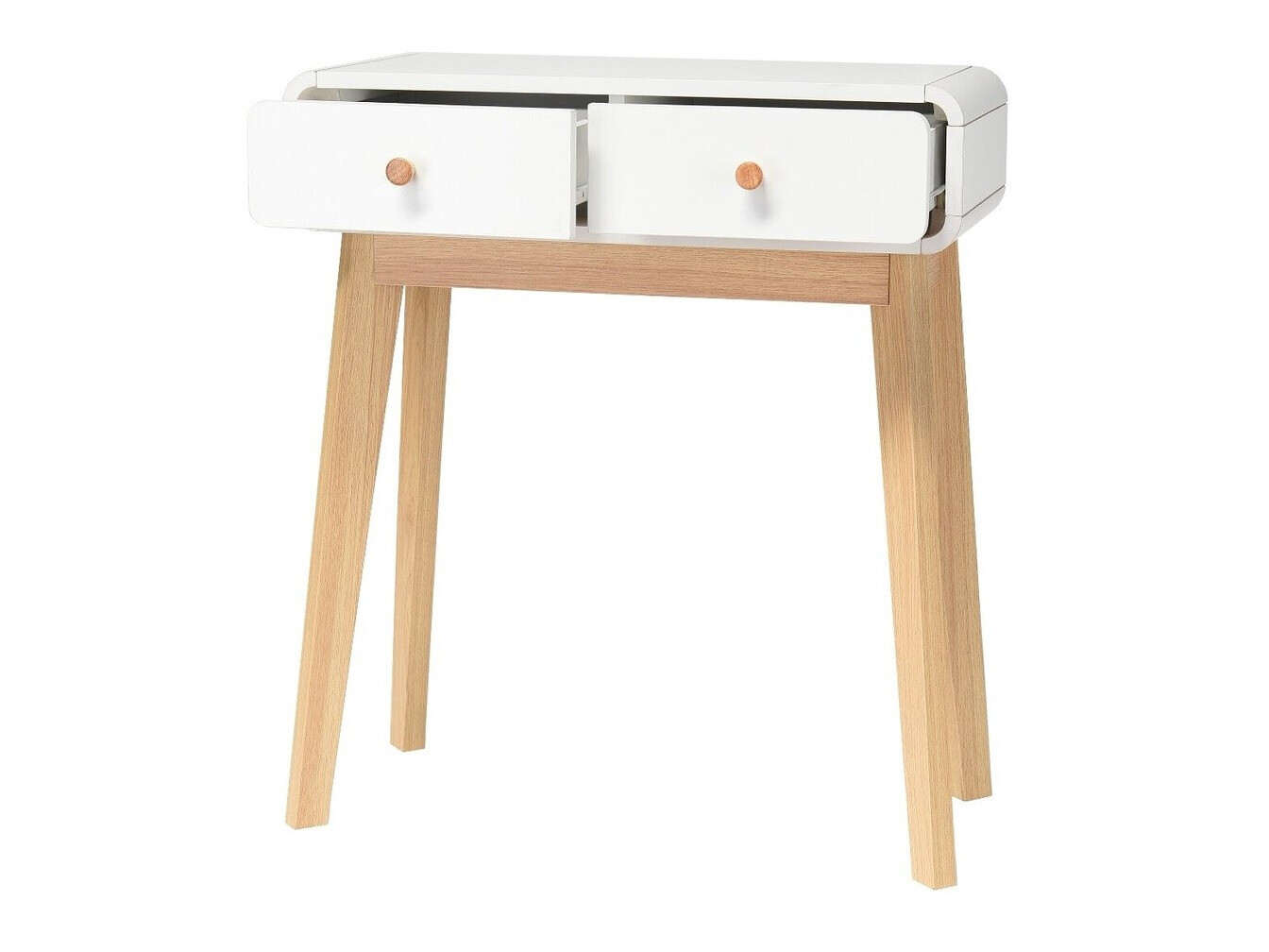 Консоль Elbtena 106 (Белый + Дуб)