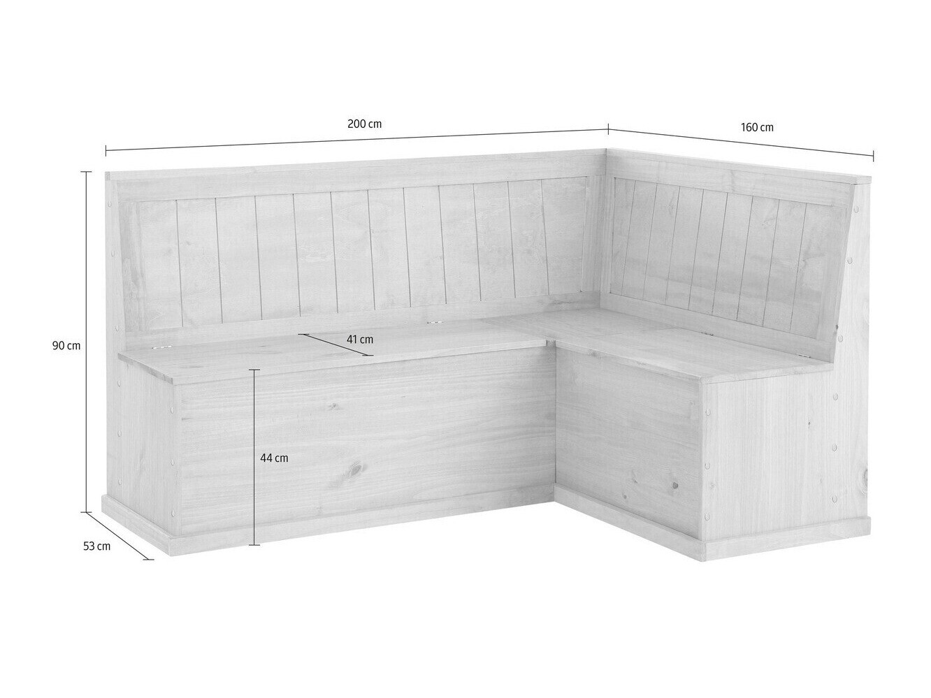 Кухонный угол Cirfeli 106 (Серый + Сосна)