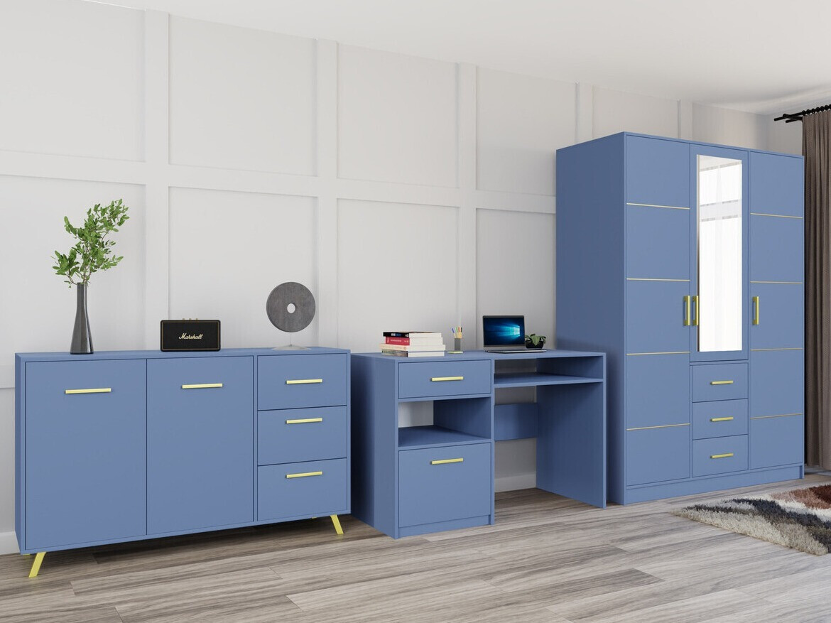 Мебельный гарнитур Dortivu 120 (Синий)