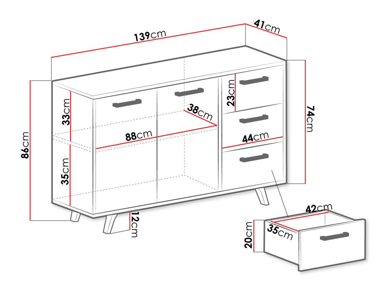 Мебельный гарнитур Dortivu 120 (Зелёный)