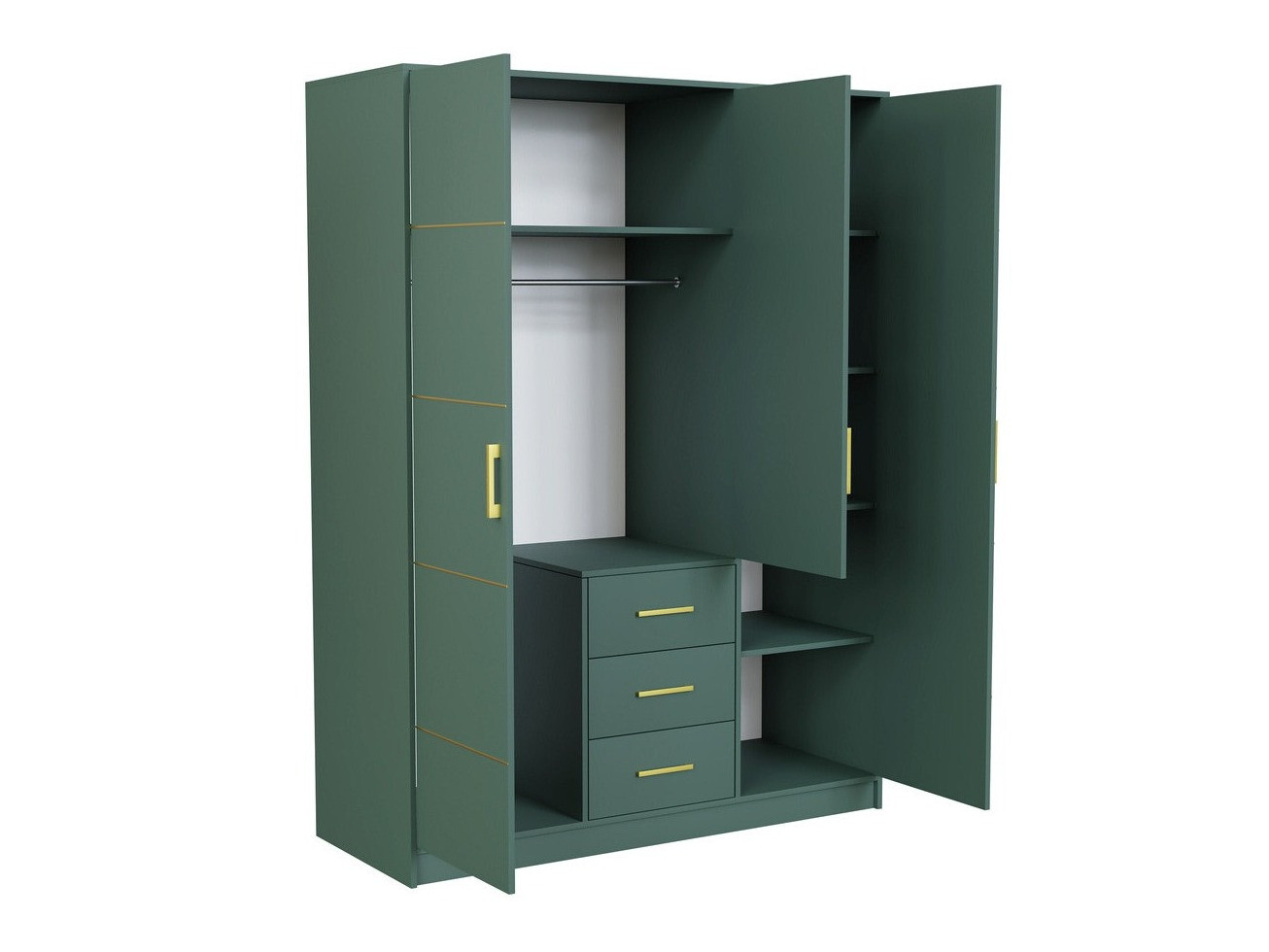 Mēbeļu komplekts Dortivu 120 (Zaļš)