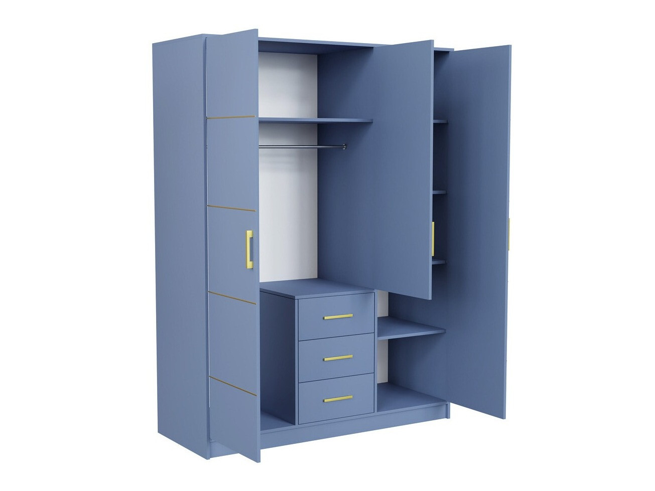 Mēbeļu komplekts Dortivu 120 (Zils)