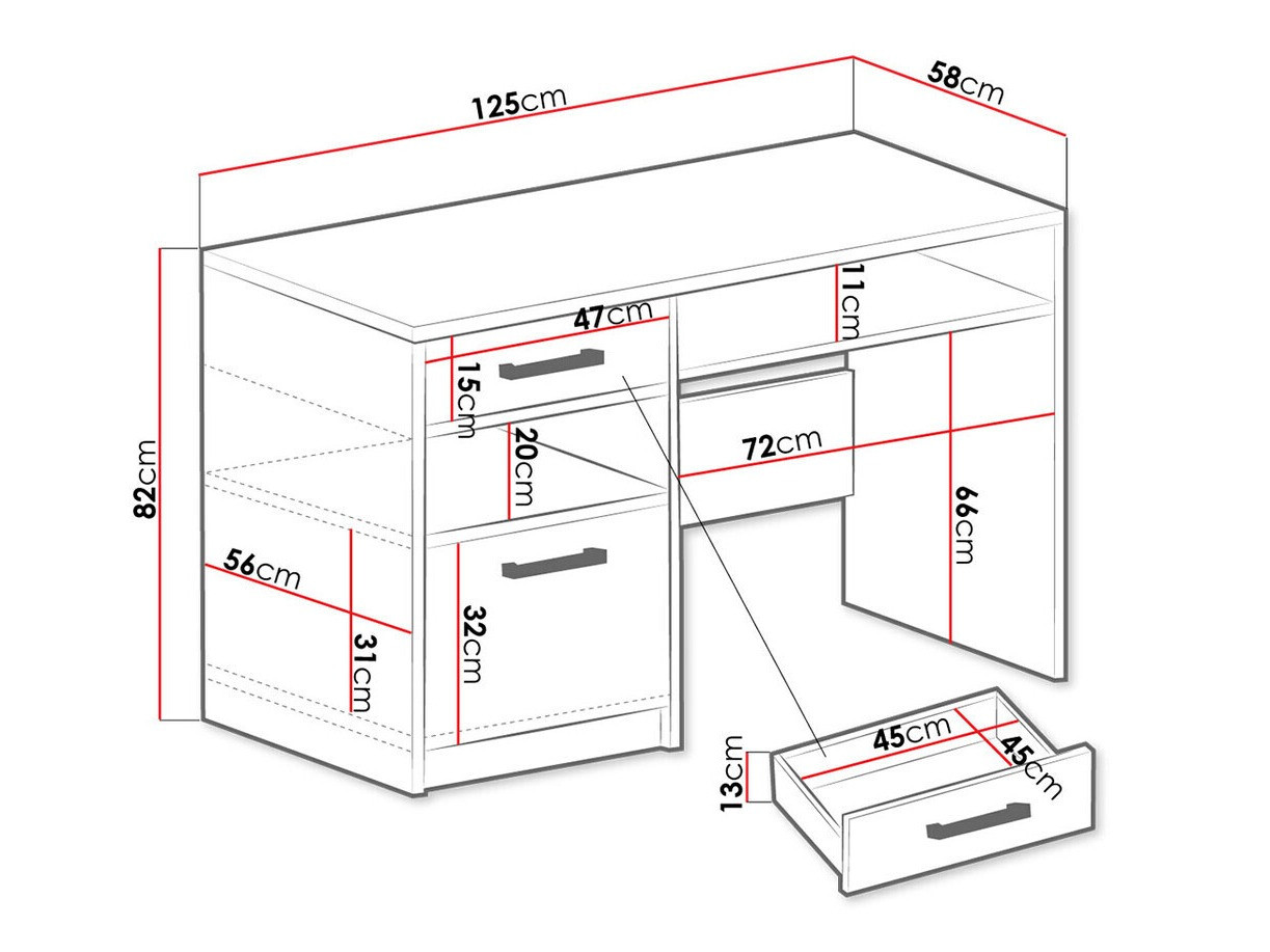 Mēbeļu komplekts Dortivu 120 (Zils)