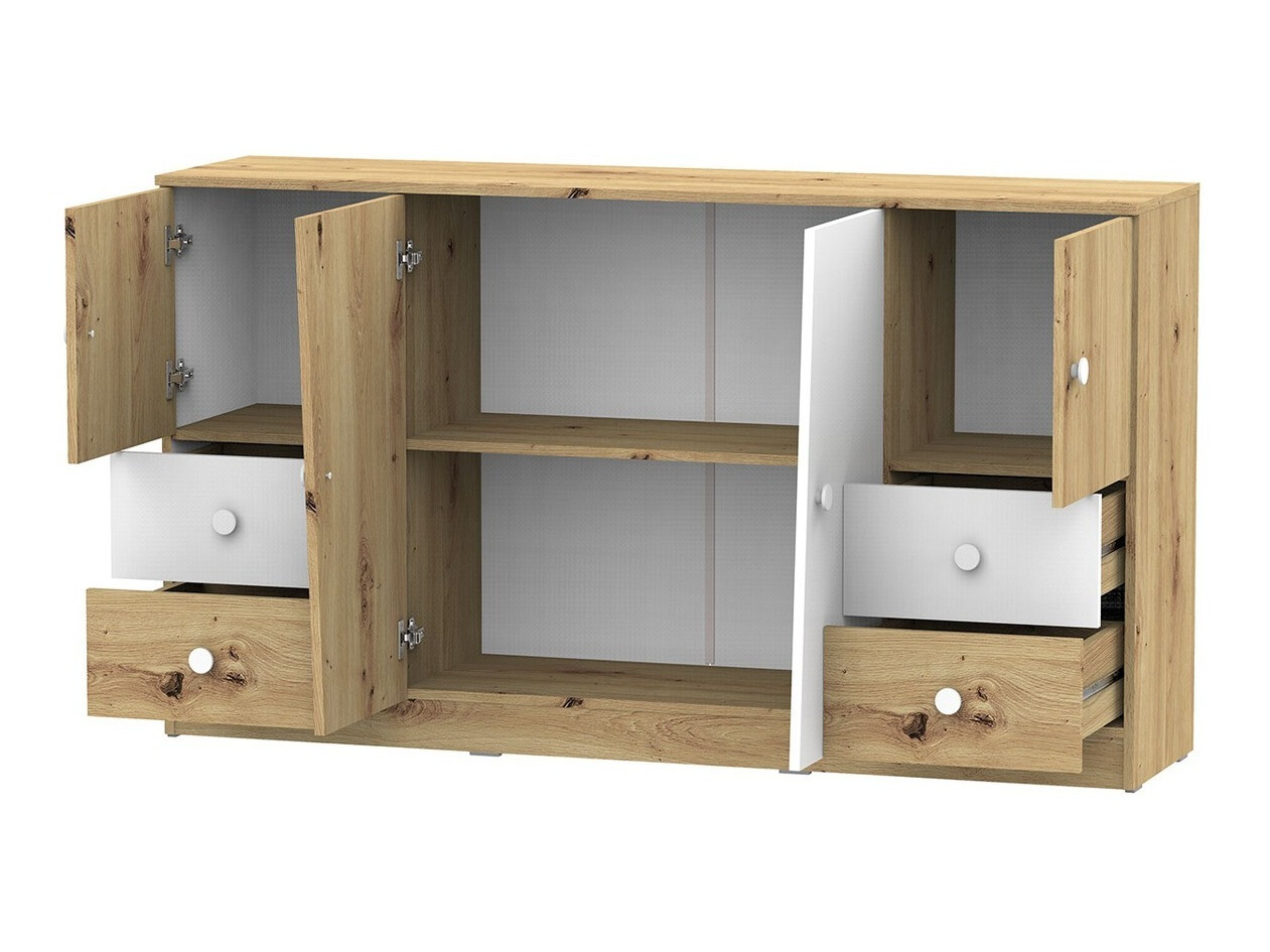 Kомод Almira 105 (Artisan дуб + Белый)